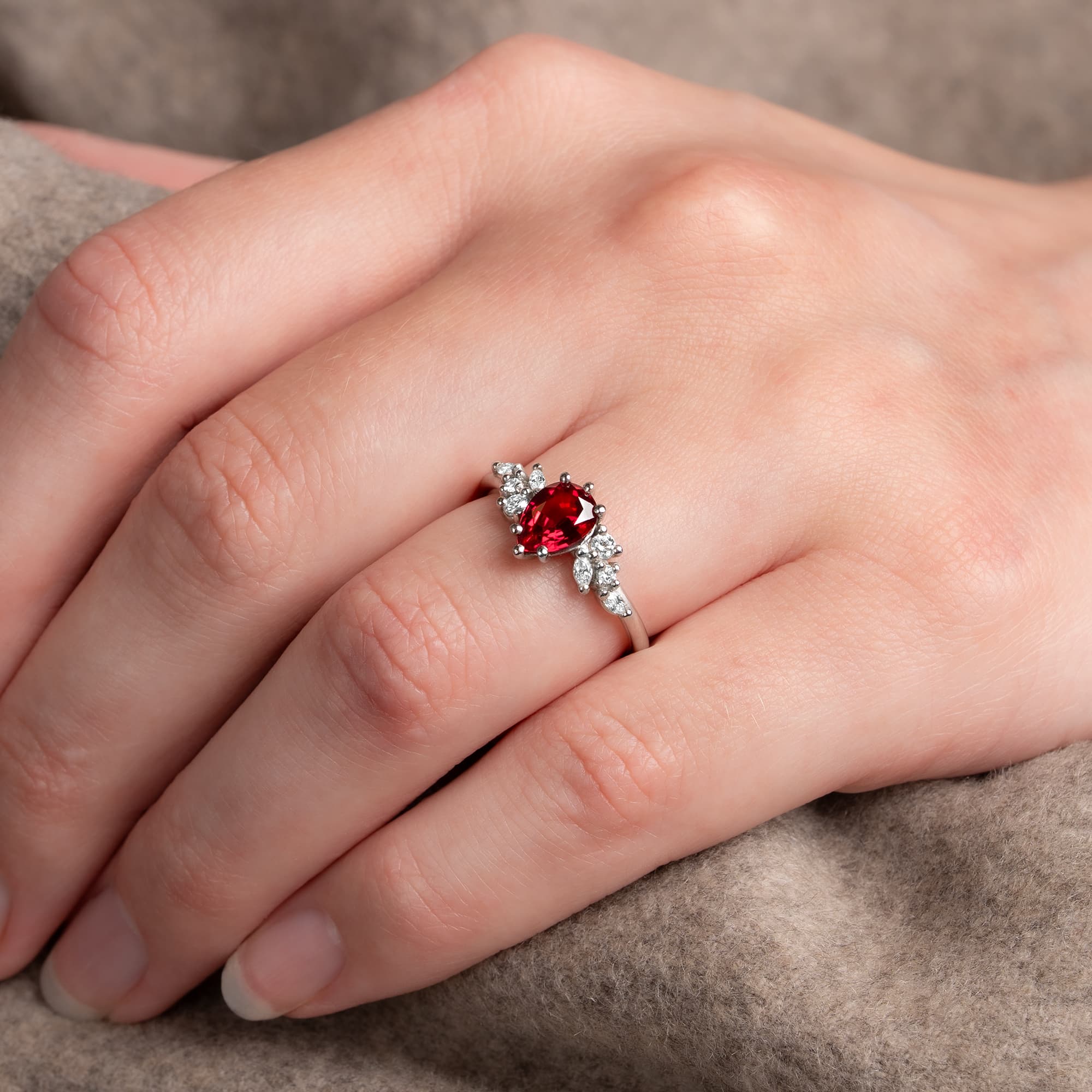 A ruby engagement ring from the Aardvark Jewellery collection