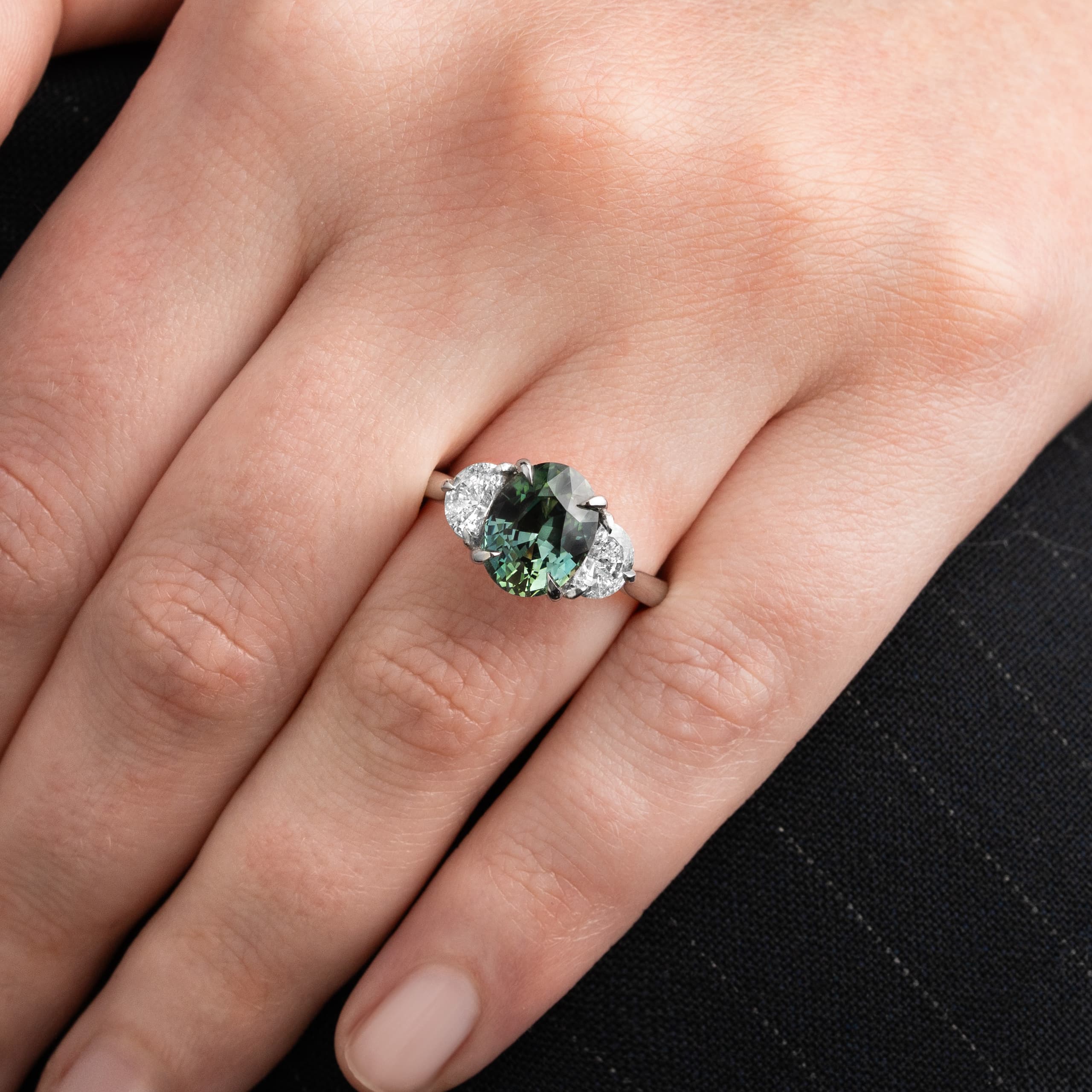A sapphire engagement ring from the Aardvark Jewellery collection