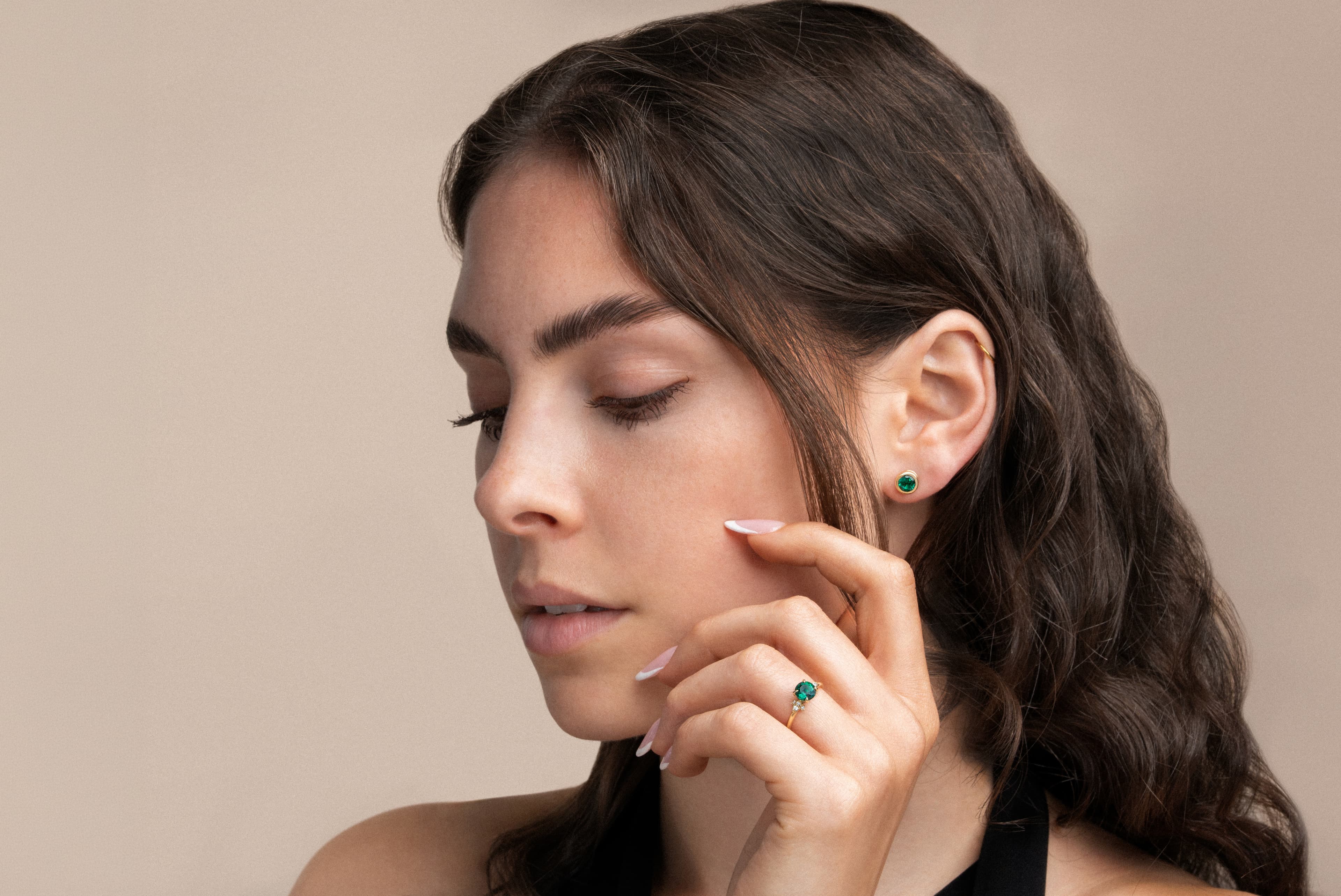A selection of handcrafted fine jewellery from Aardvark Jewellery