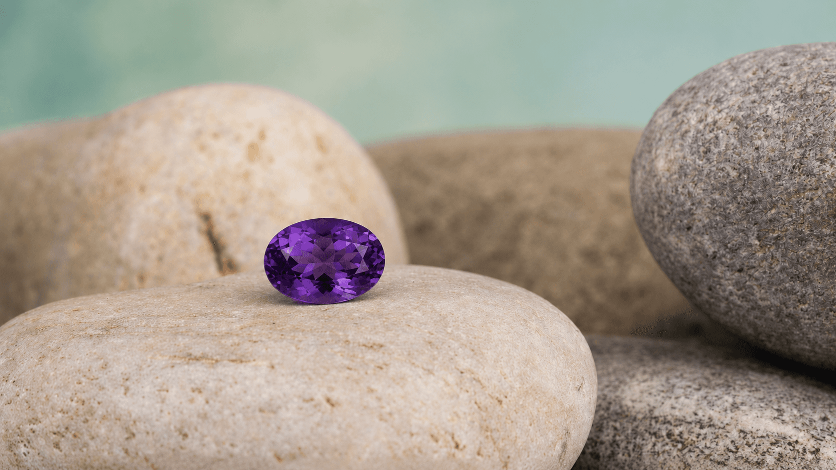 A loose amethyst gemstone