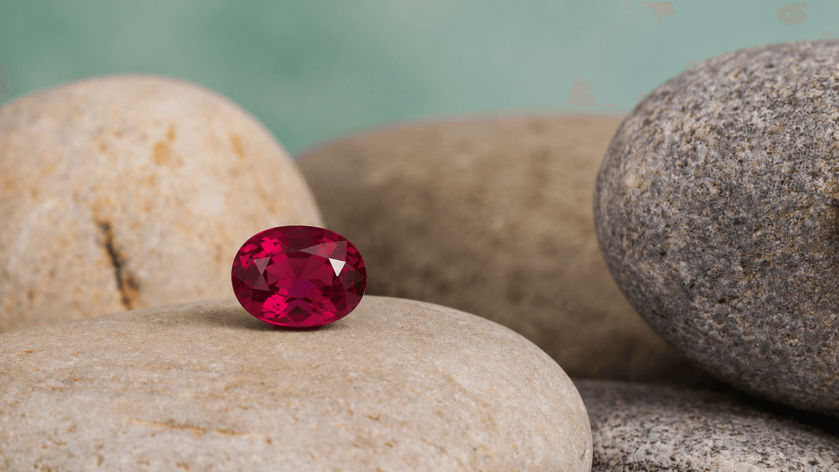 A loose ruby gemstone