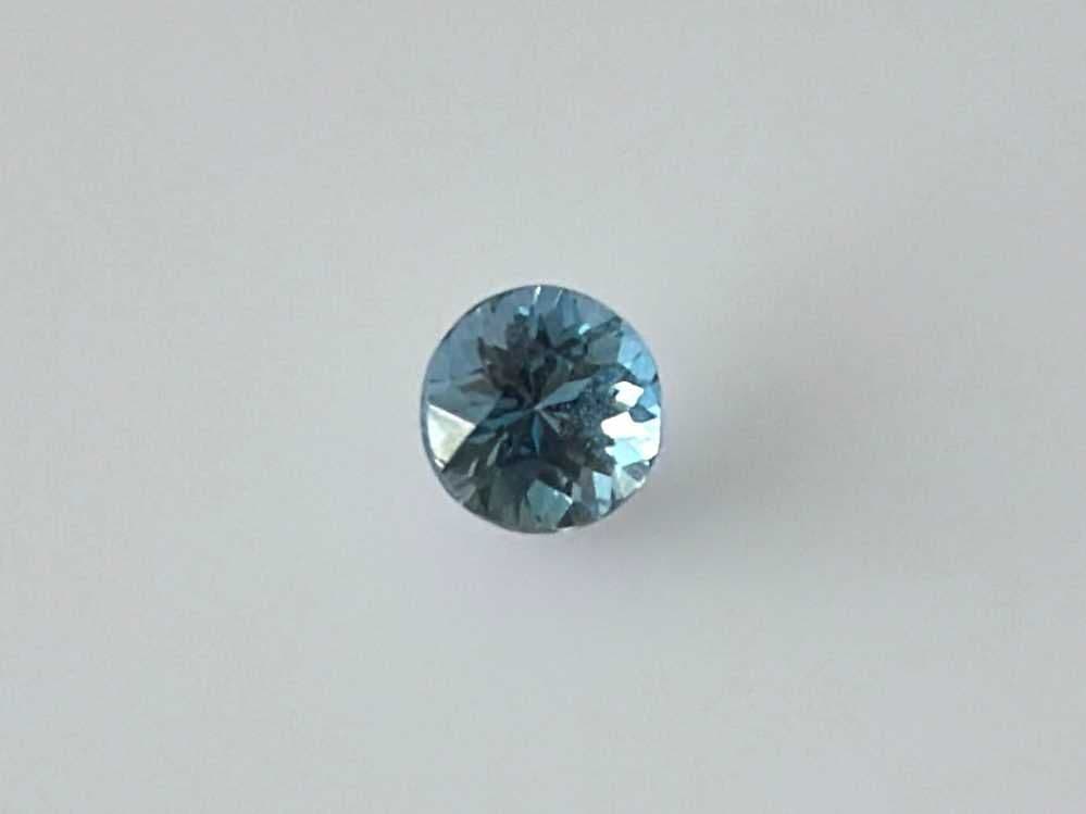 0.81ct Round Natural Aquamarine
