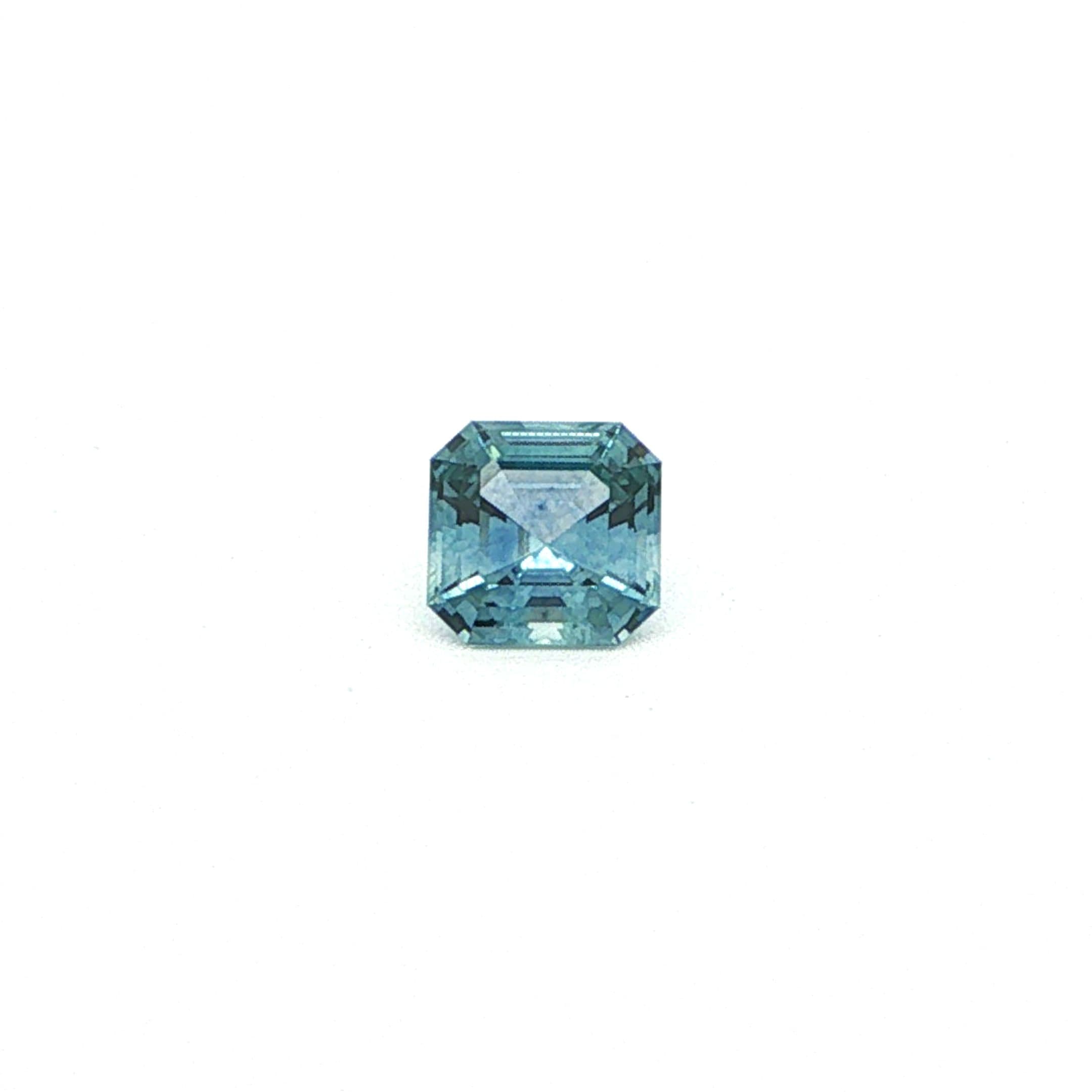 0.7ct Asscher Natural Sapphire