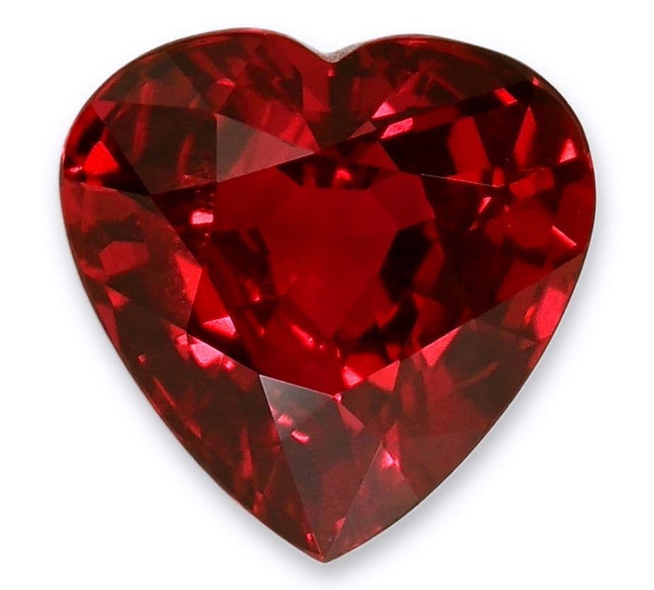 1ct Heart Natural Ruby