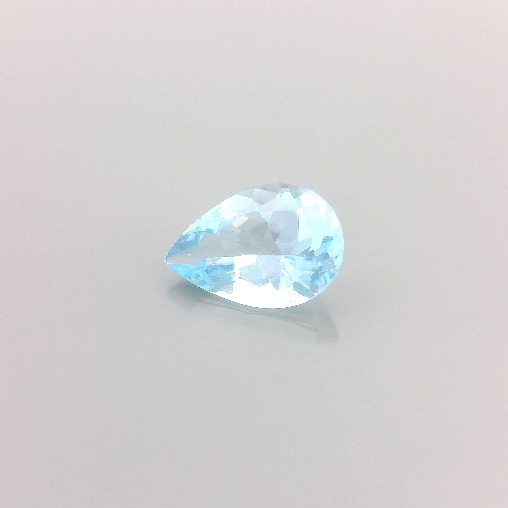 1.01ct Pear Natural Aquamarine