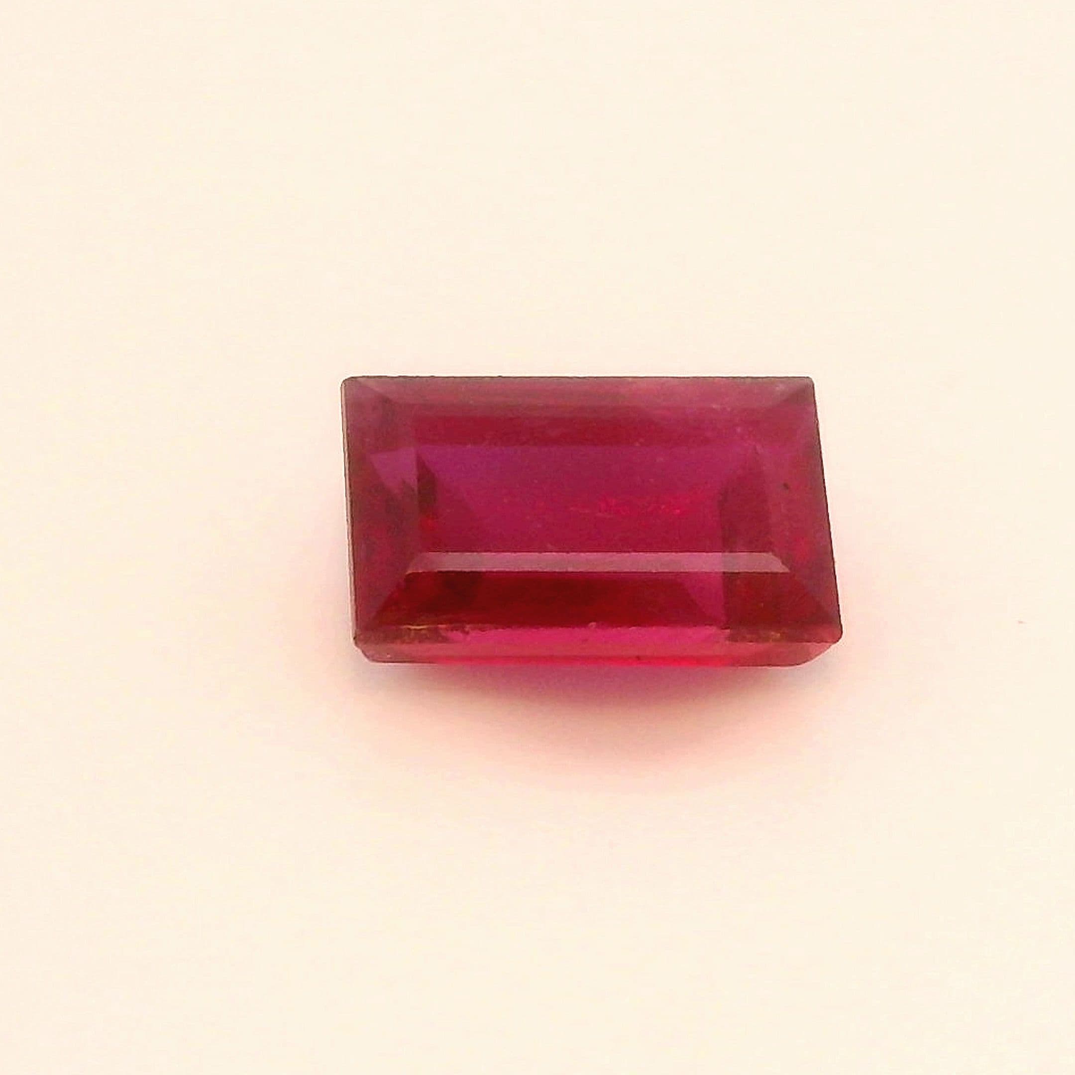 0.65ct Baguette Natural Ruby