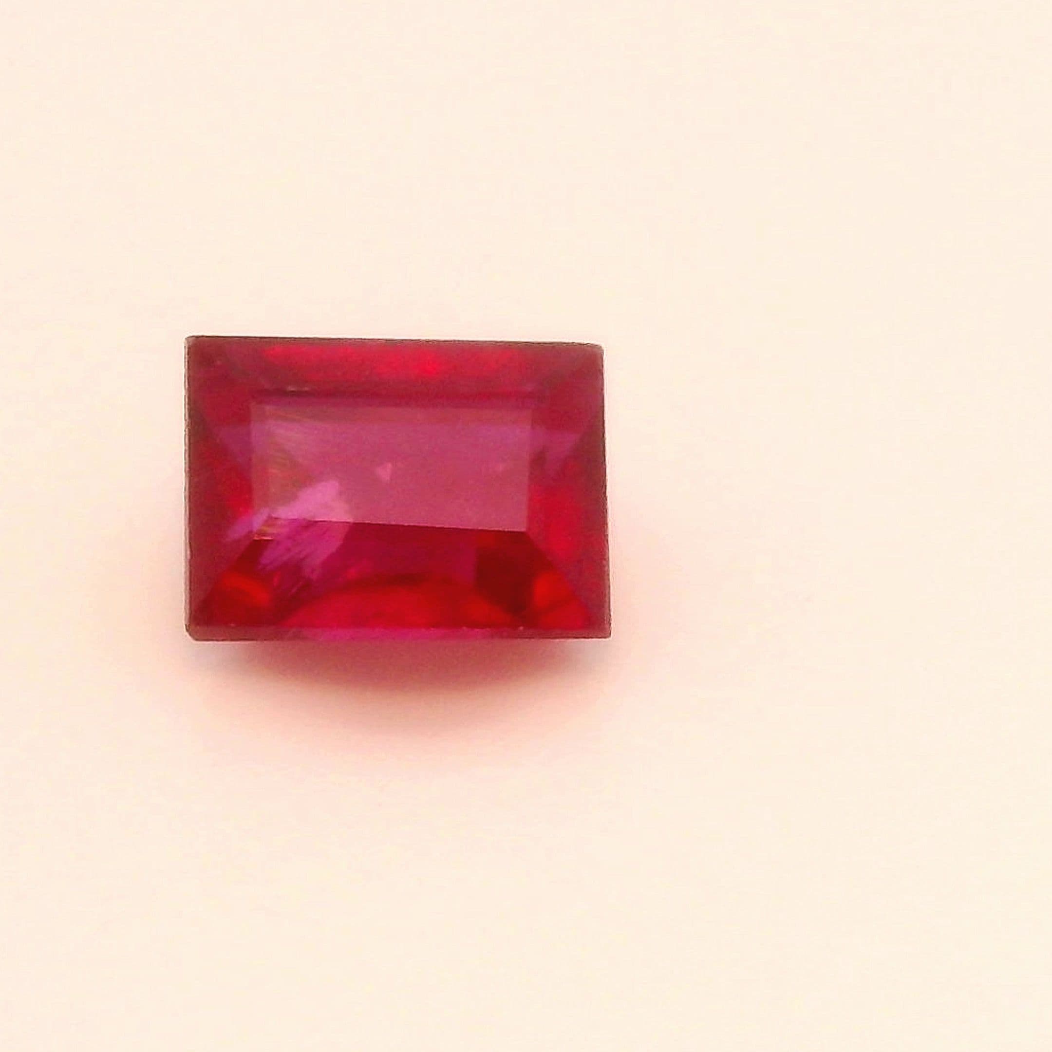 0.67ct Baguette Natural Ruby