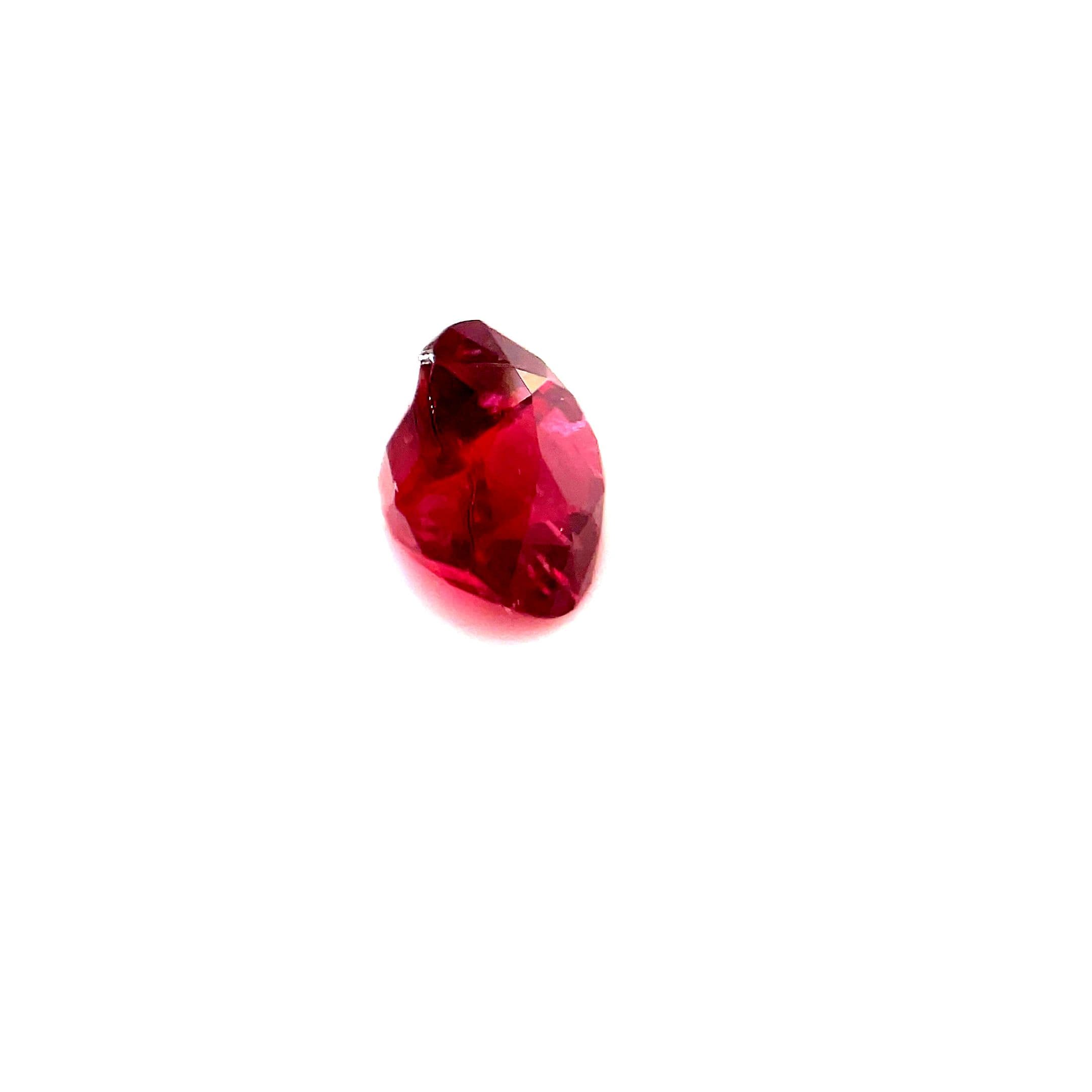 1.31ct Heart Natural Ruby
