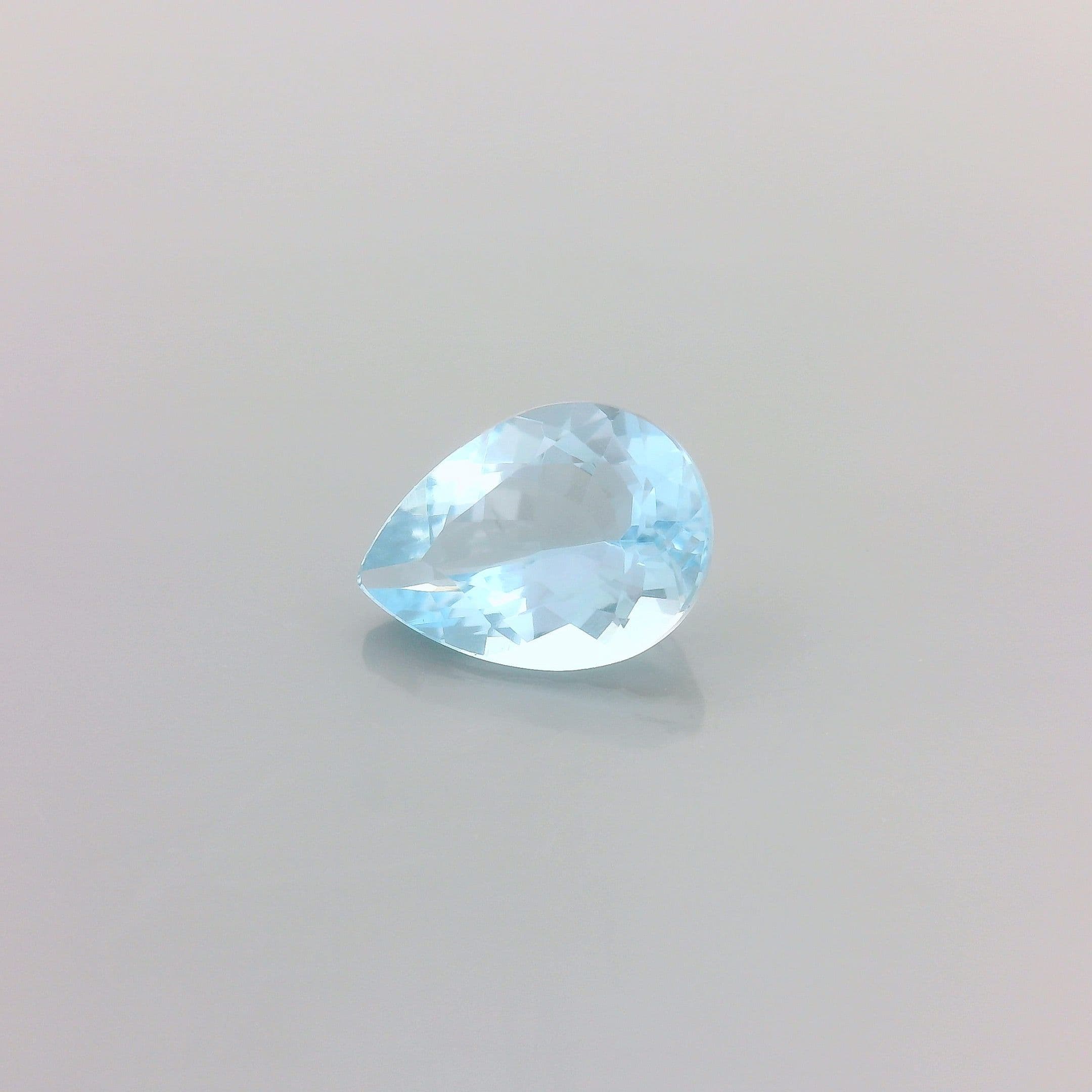 1.01ct Pear Natural Aquamarine