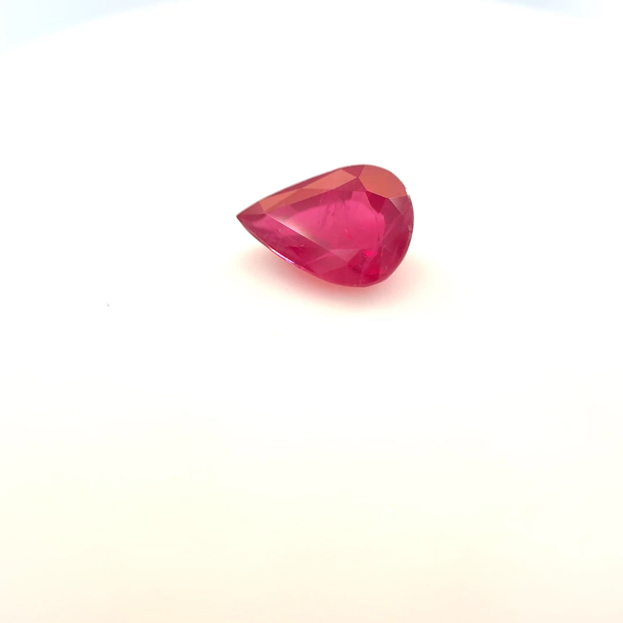 0.84ct Pear Natural Ruby