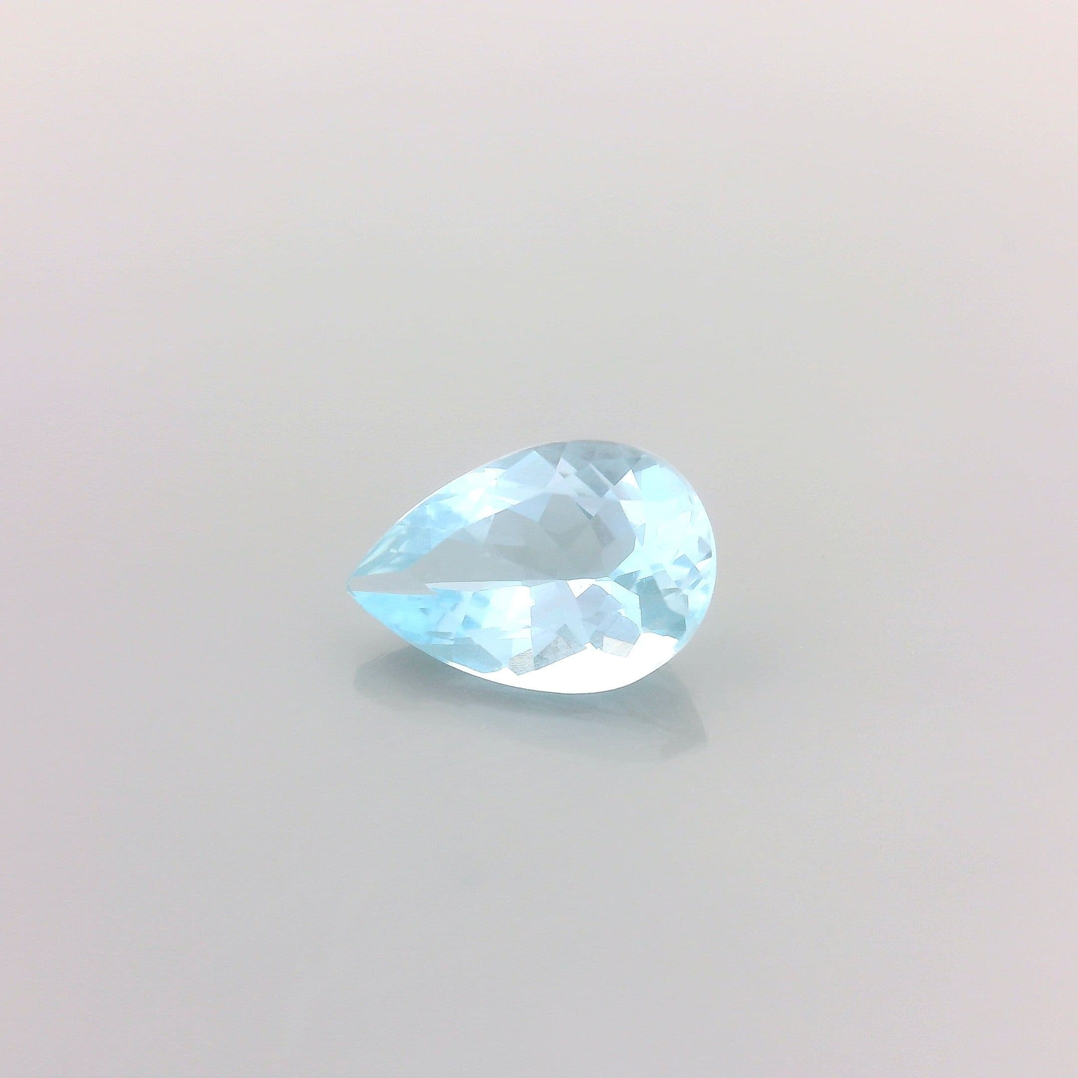 1.01ct Pear Natural Aquamarine