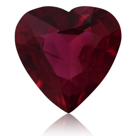0.81ct Heart Natural Ruby