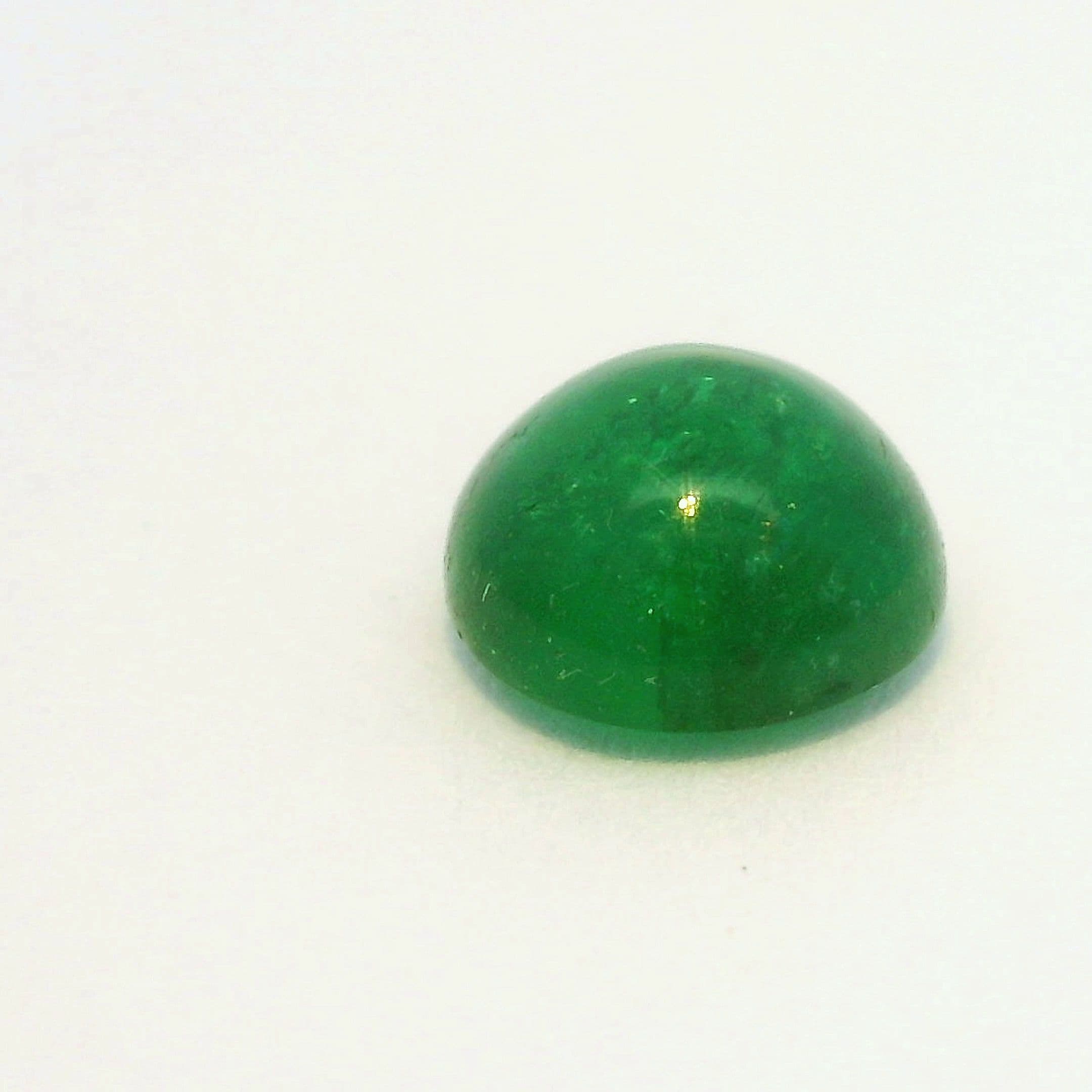 0.79ct Round Natural Emerald