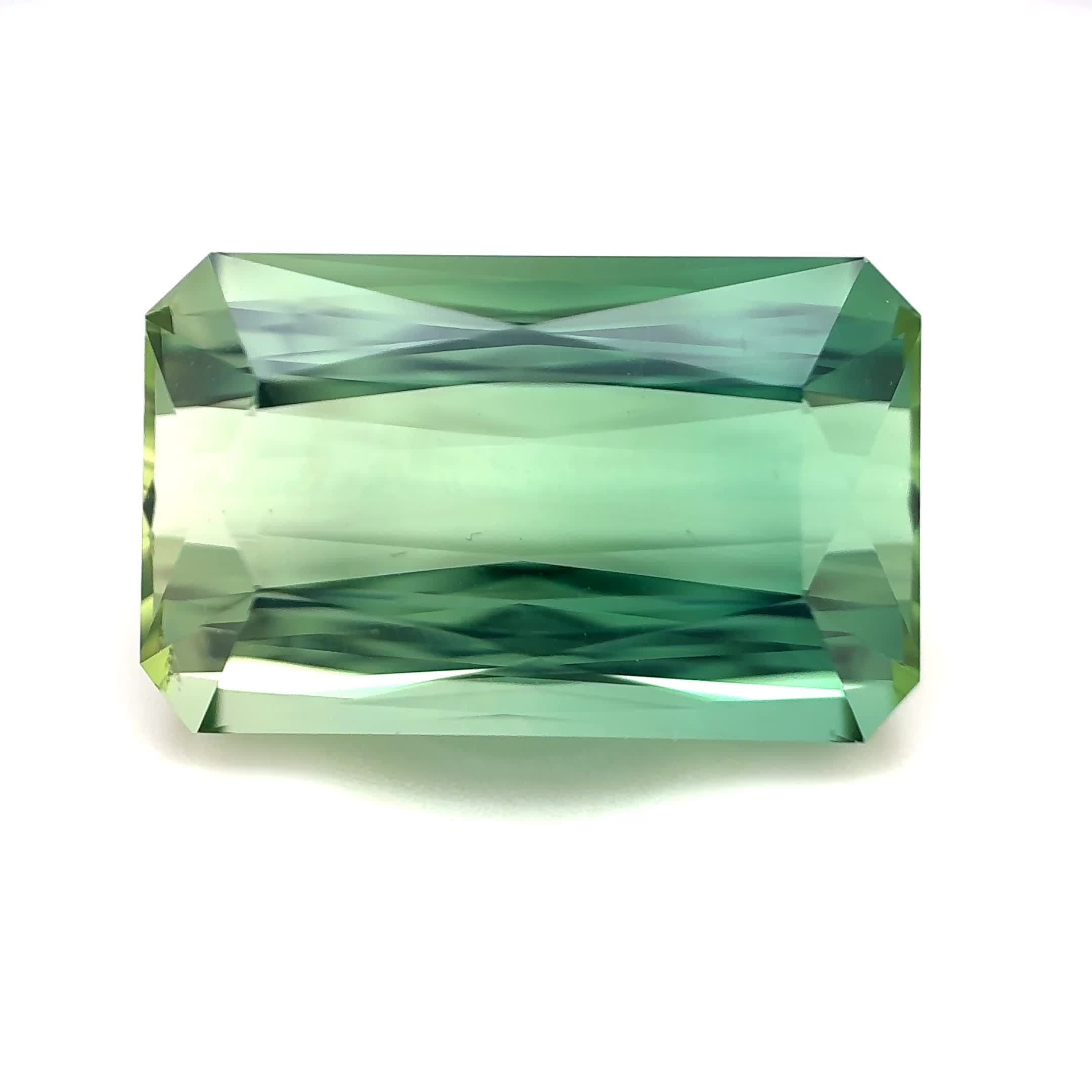 11.07ct Emerald-cut Natural Tourmaline