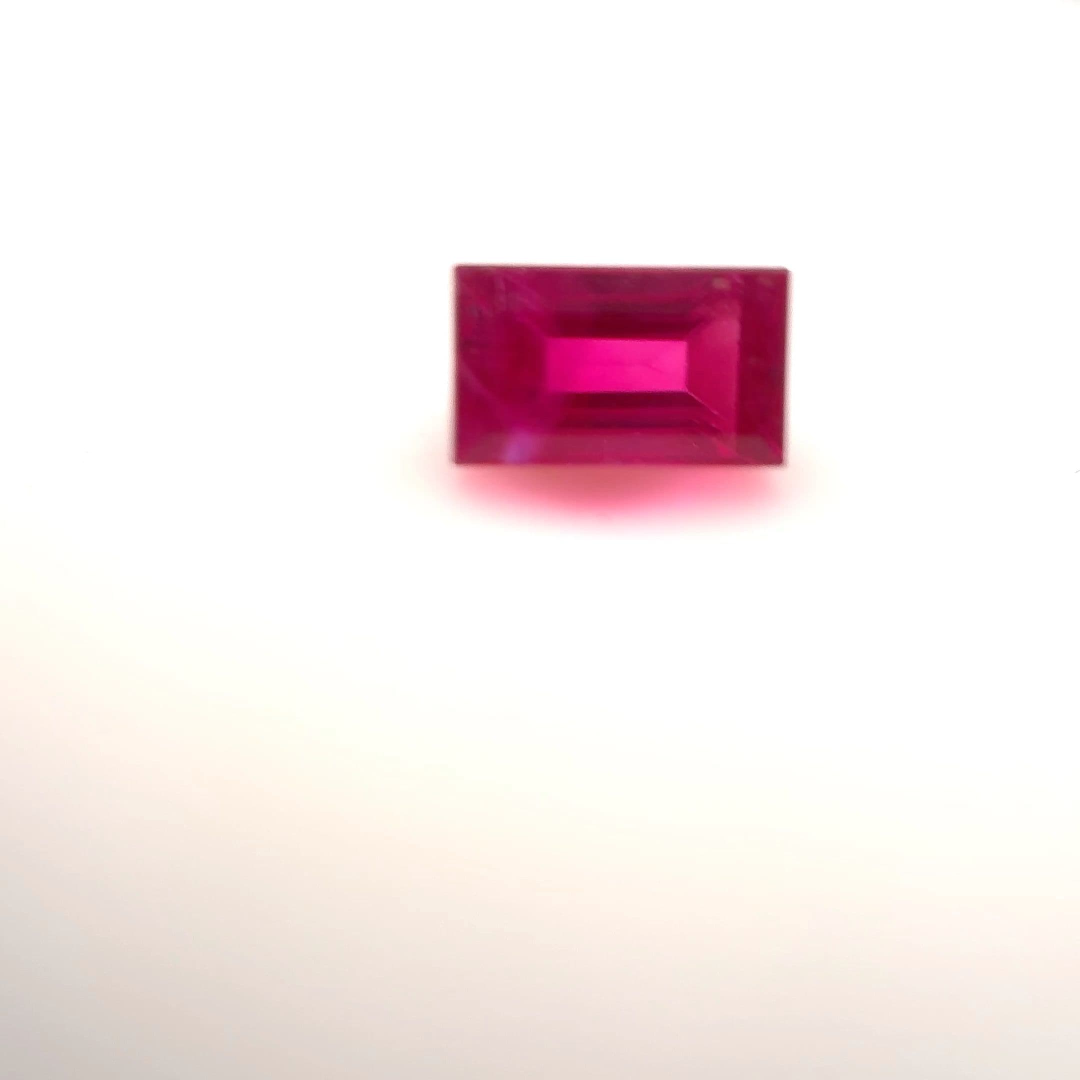 0.69ct Baguette Natural Ruby