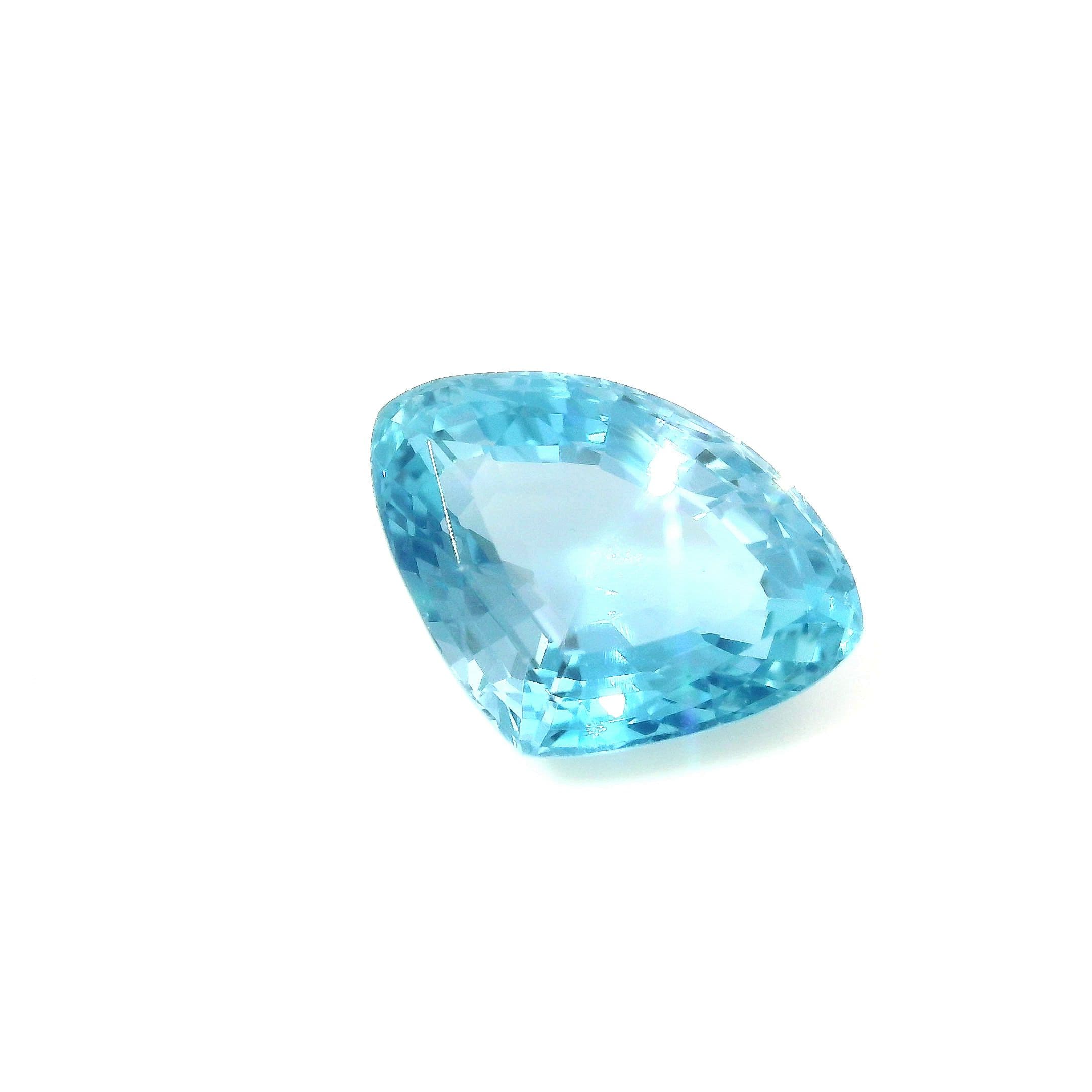 5.91ct Heart Natural Aquamarine