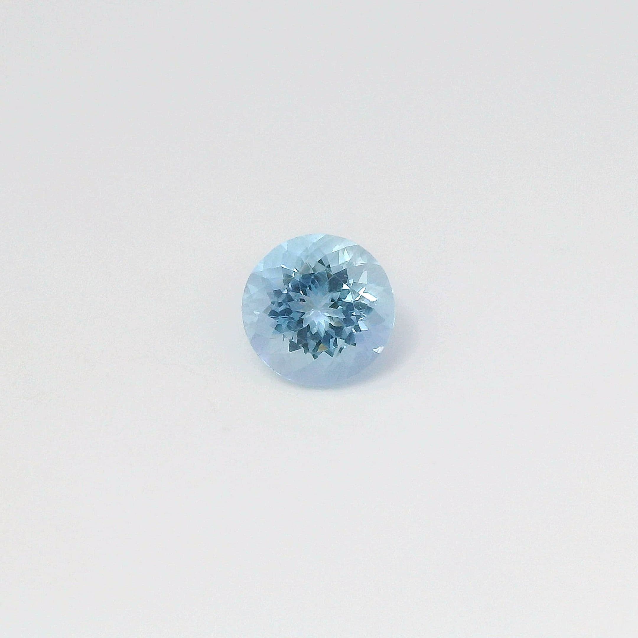 1.21ct Round Natural Aquamarine