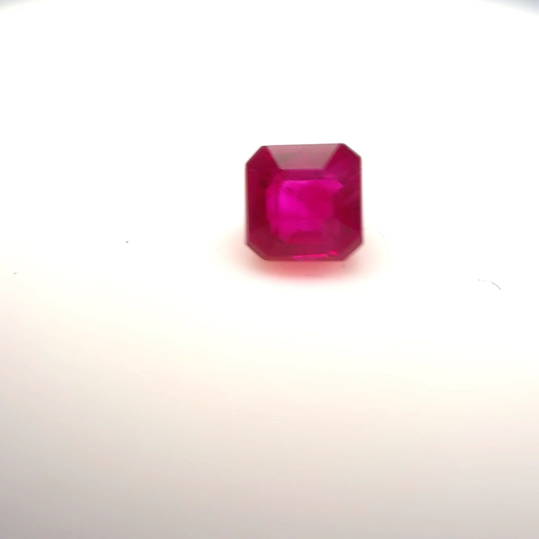 0.53ct Asscher Natural Ruby