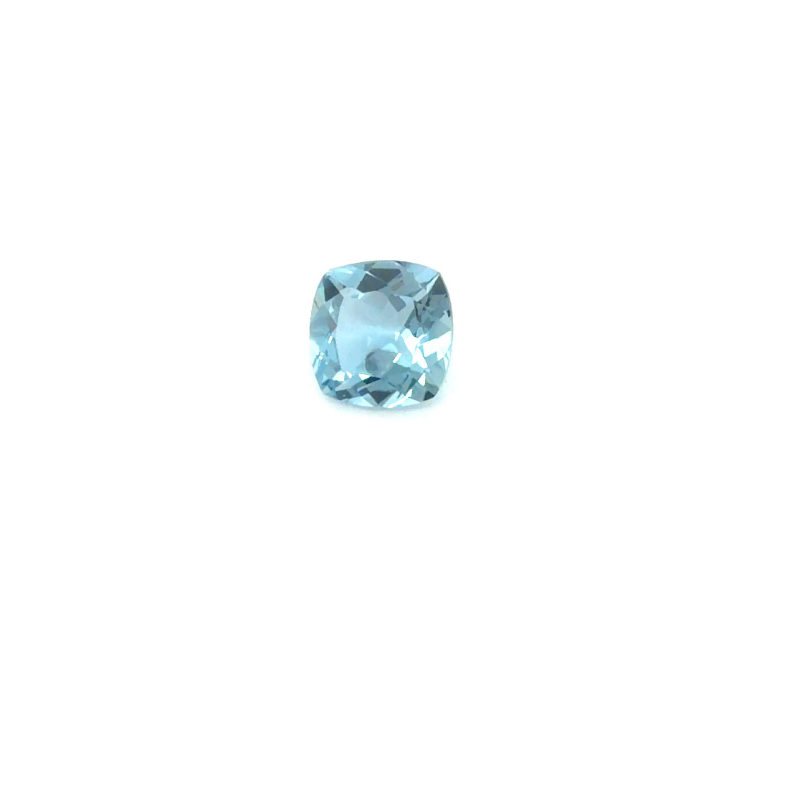 0.84ct Cushion Natural Aquamarine