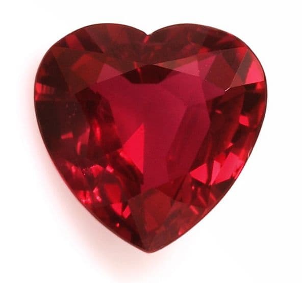 0.99ct Heart Natural Ruby