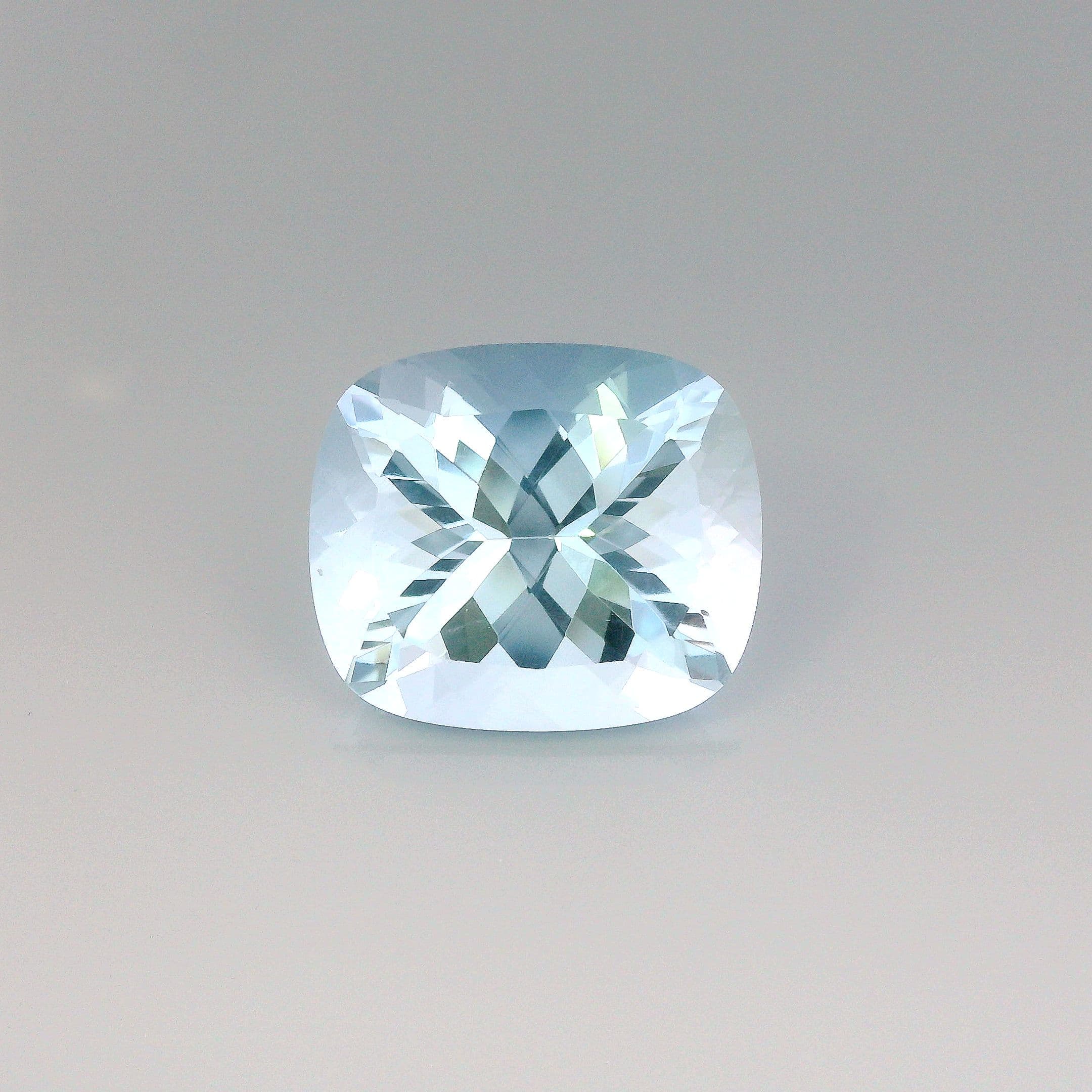 12.68ct Cushion Natural Aquamarine