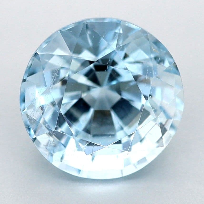 1.37ct Round Natural Aquamarine