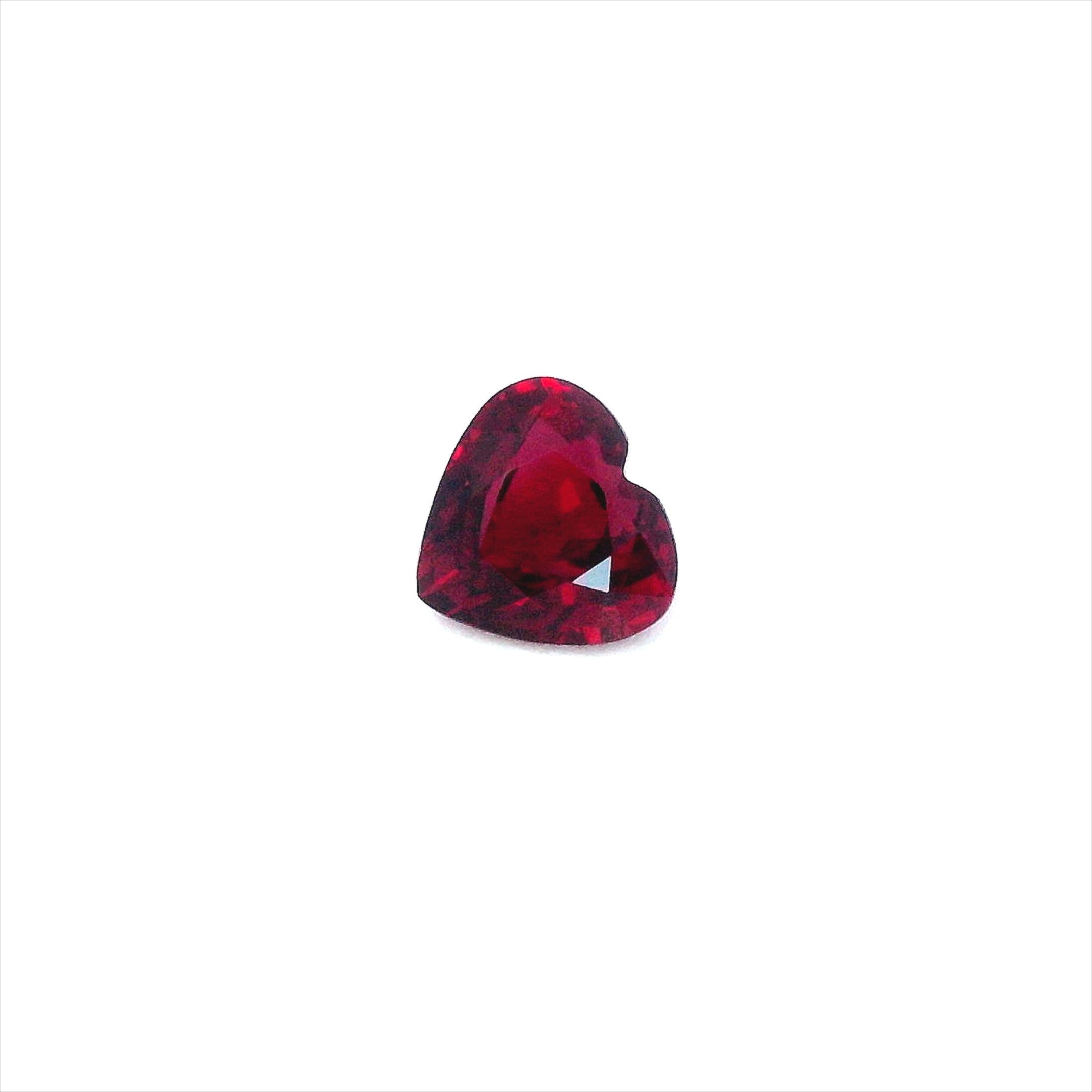 1.05ct Heart Natural Ruby