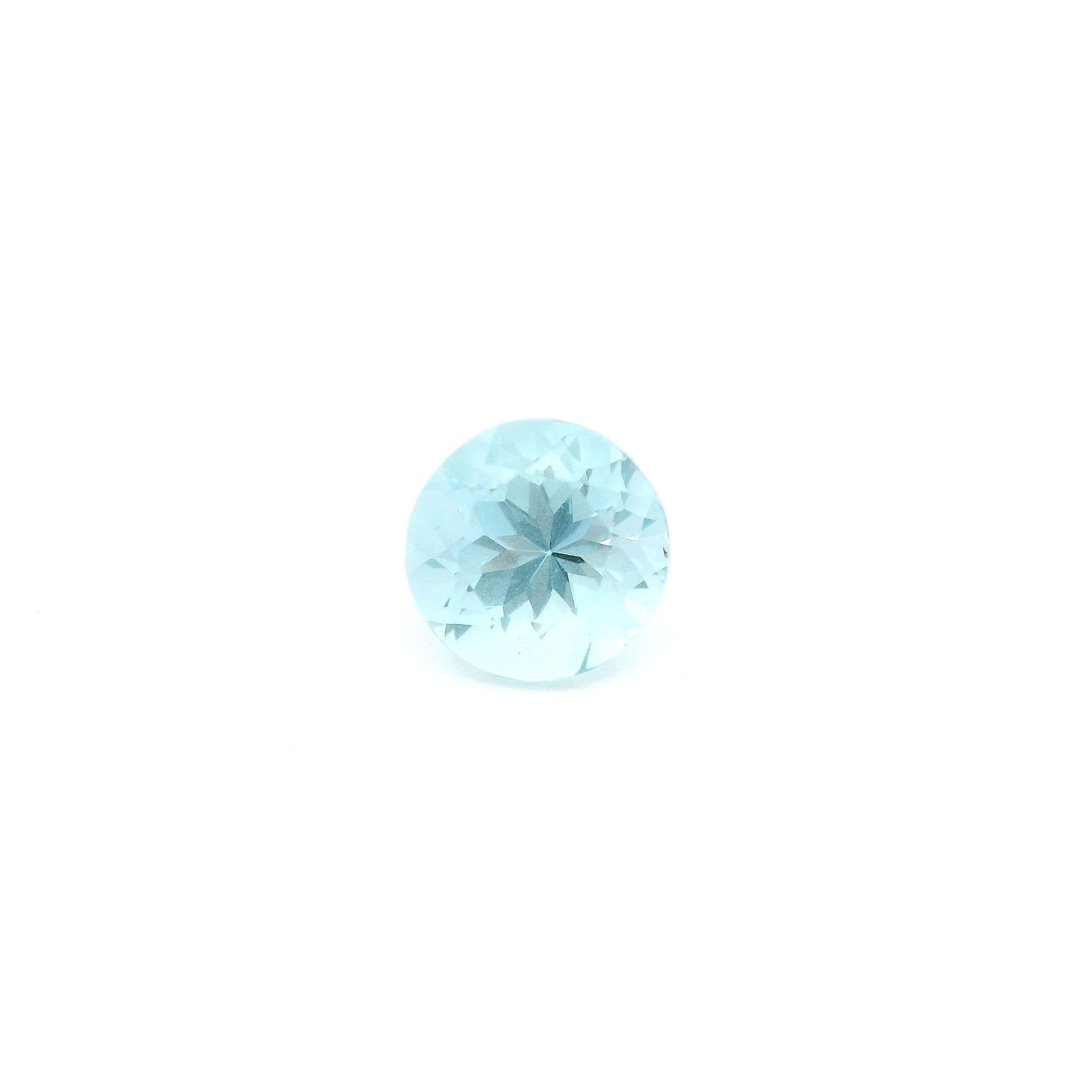 0.95ct Round Natural Aquamarine