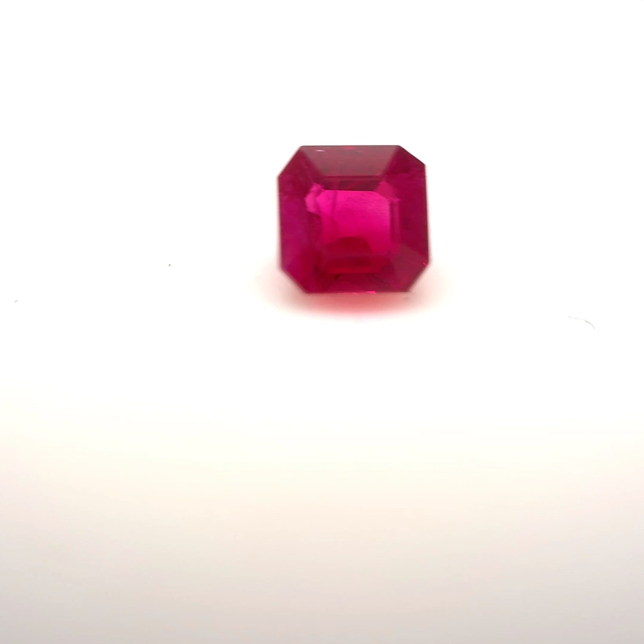 0.59ct Asscher Natural Ruby