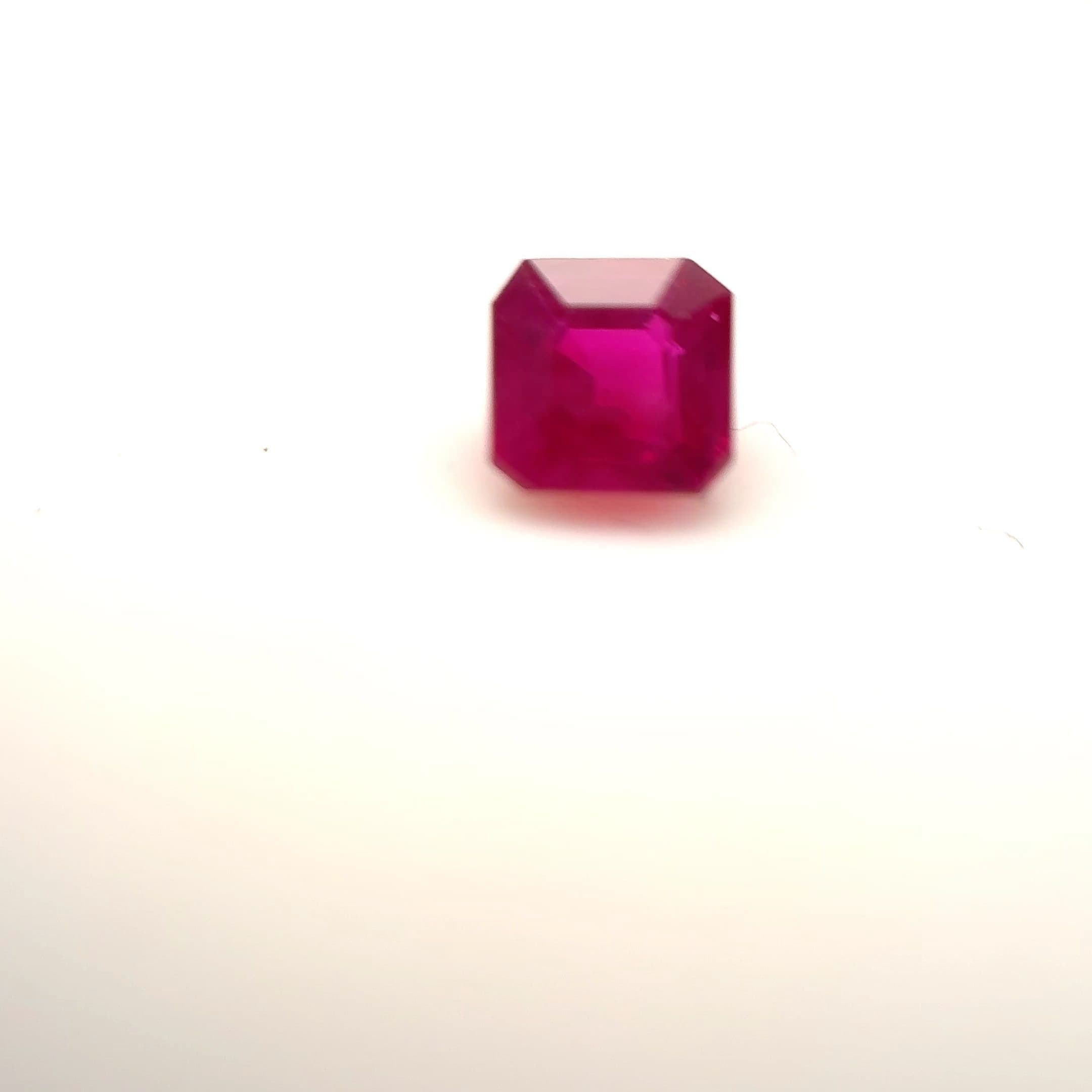 0.5ct Asscher Natural Ruby