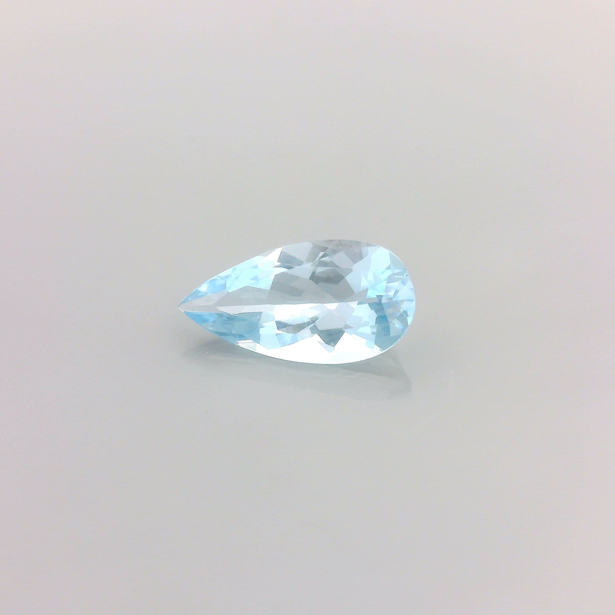 0.88ct Pear Natural Aquamarine
