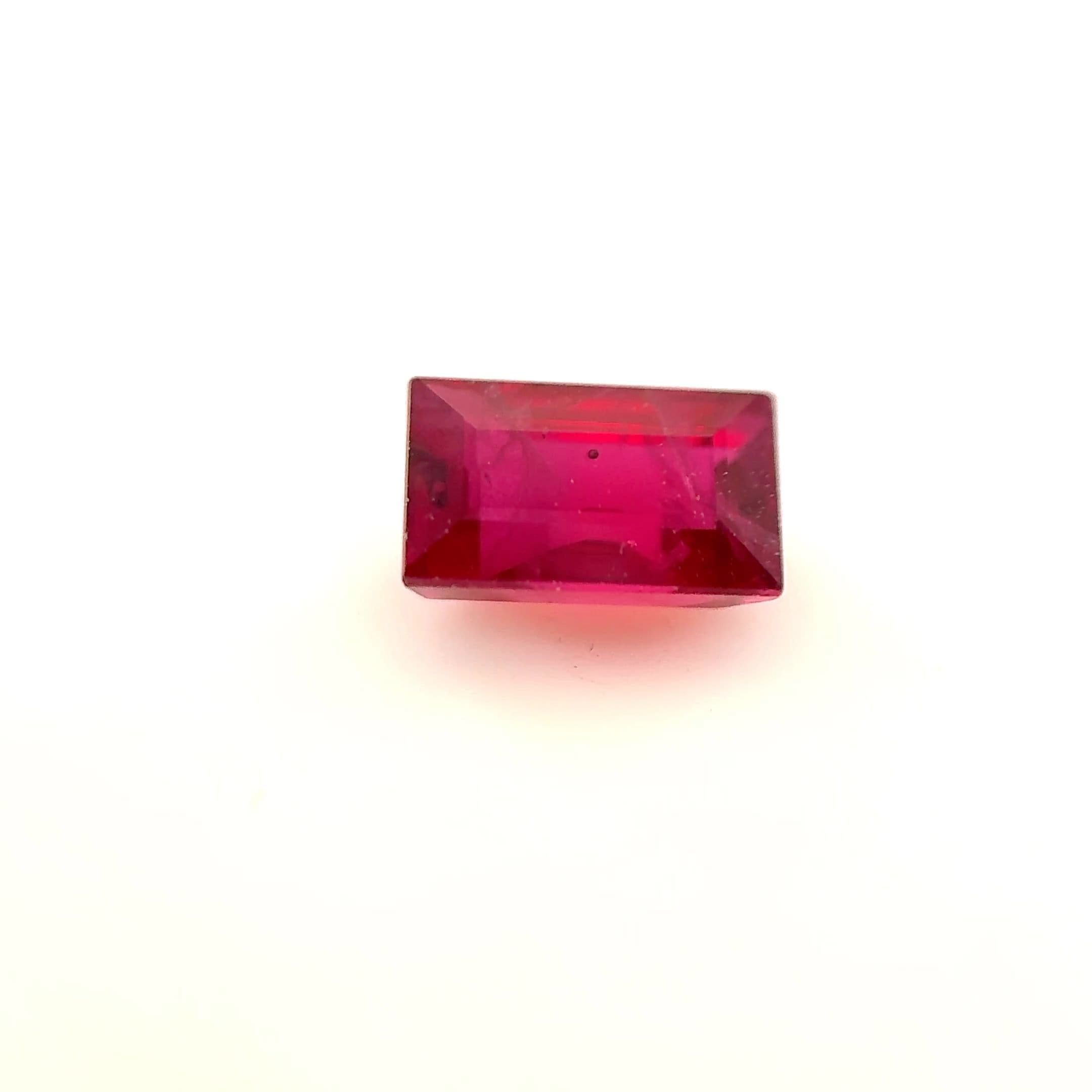 0.67ct Baguette Natural Ruby