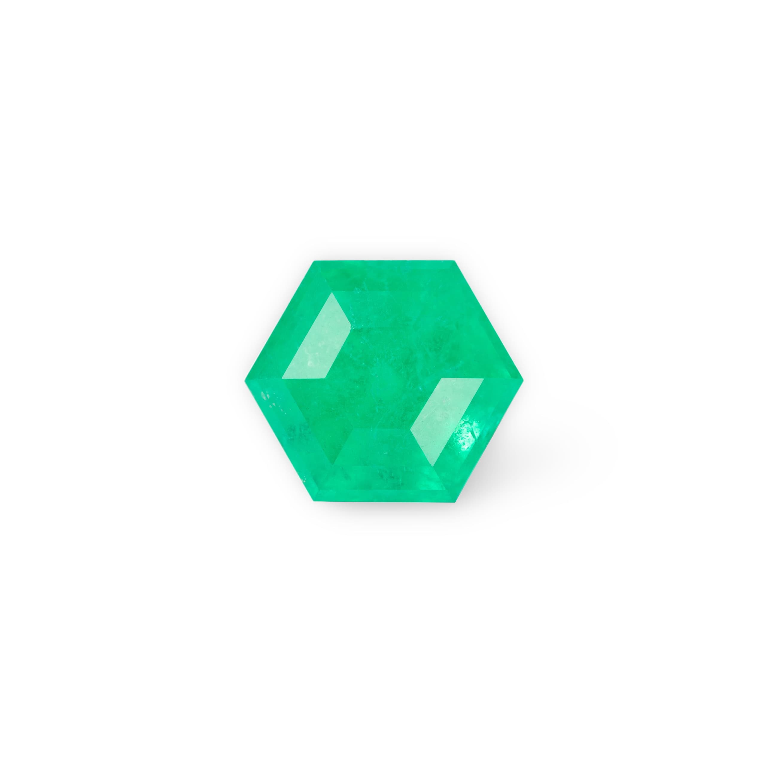 1.65ct Hexagon Natural Emerald