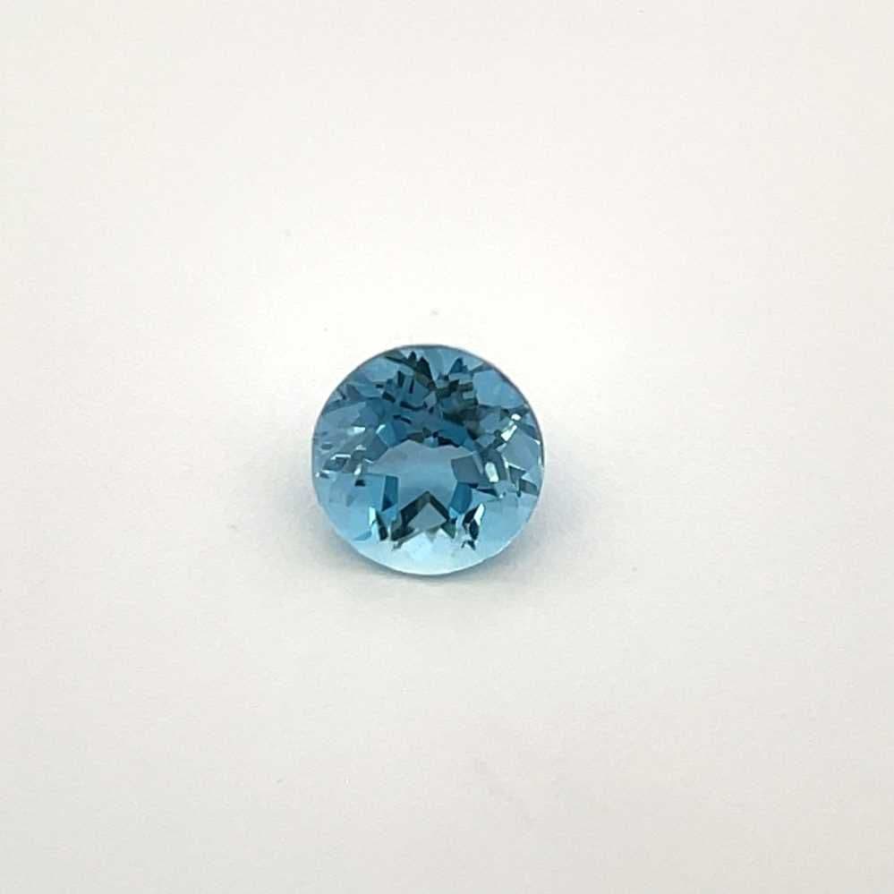 0.73ct Round Natural Aquamarine