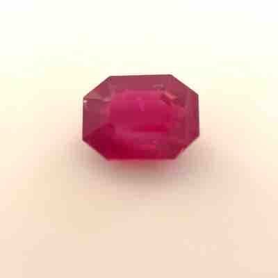 1.24ct Emerald-cut Natural Ruby