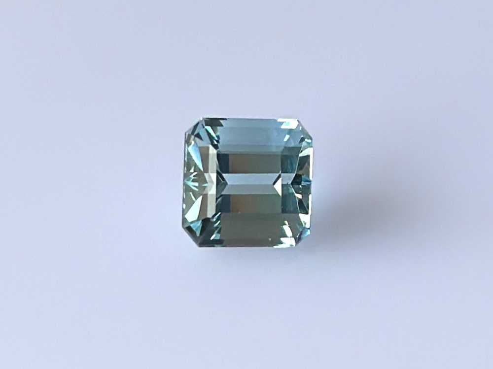 2.71ct Asscher Natural Aquamarine
