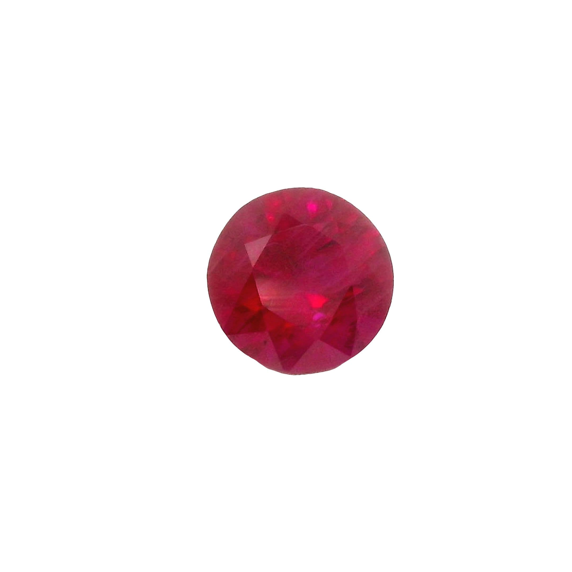 0.94ct Round Natural Ruby
