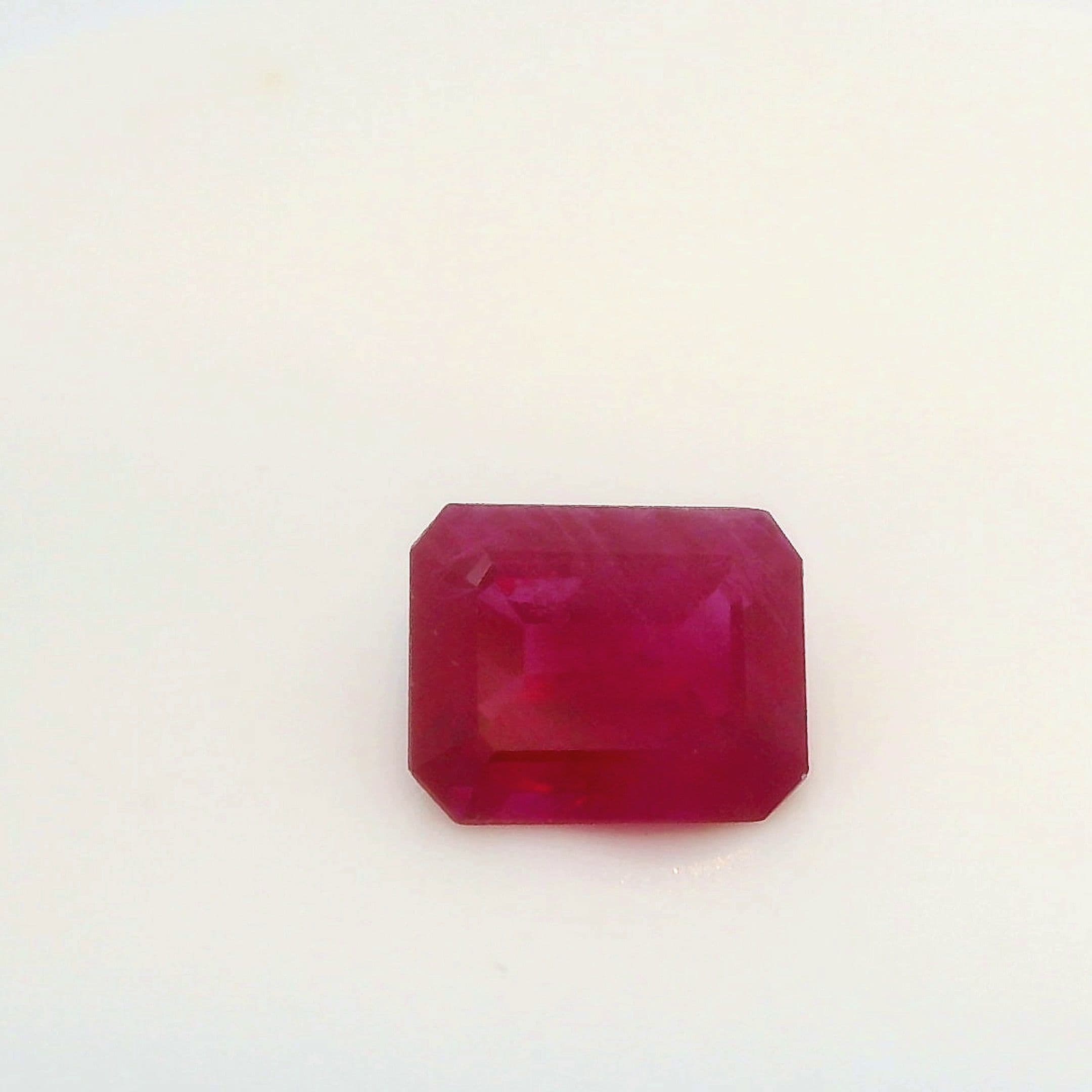 0.87ct Emerald-cut Natural Ruby