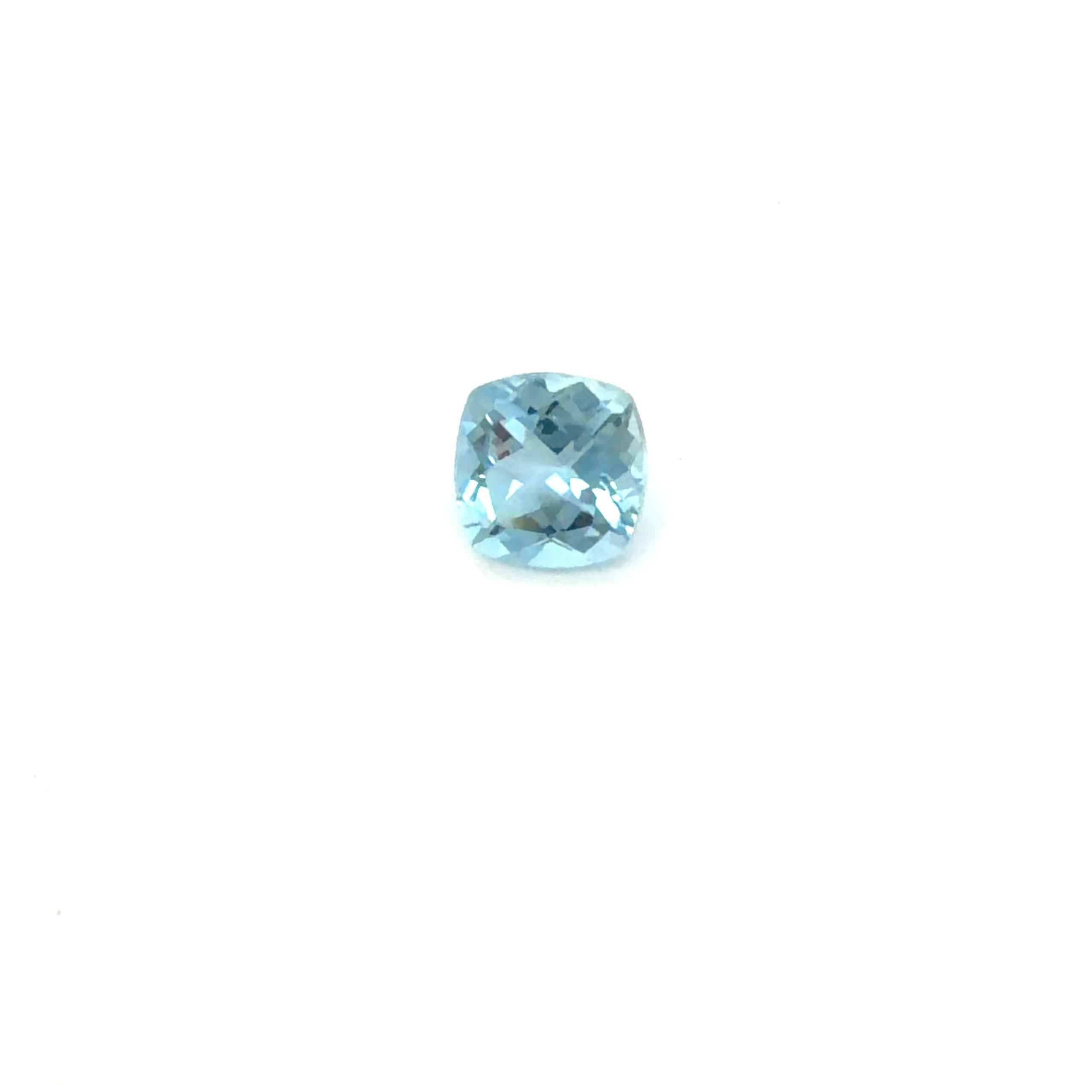 0.93ct Cushion Natural Aquamarine