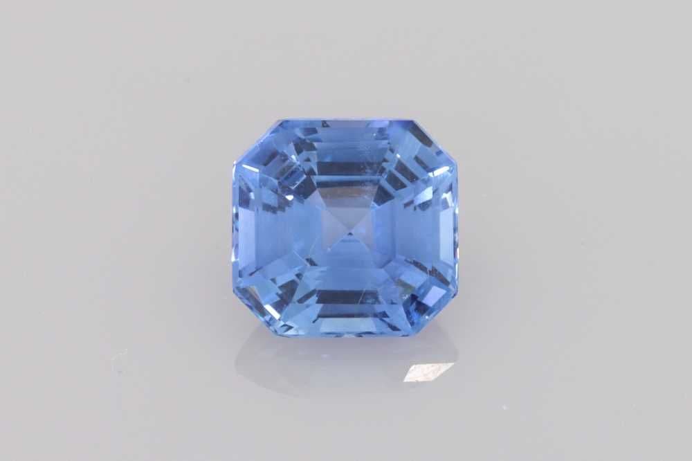 1.17ct Asscher Natural Sapphire