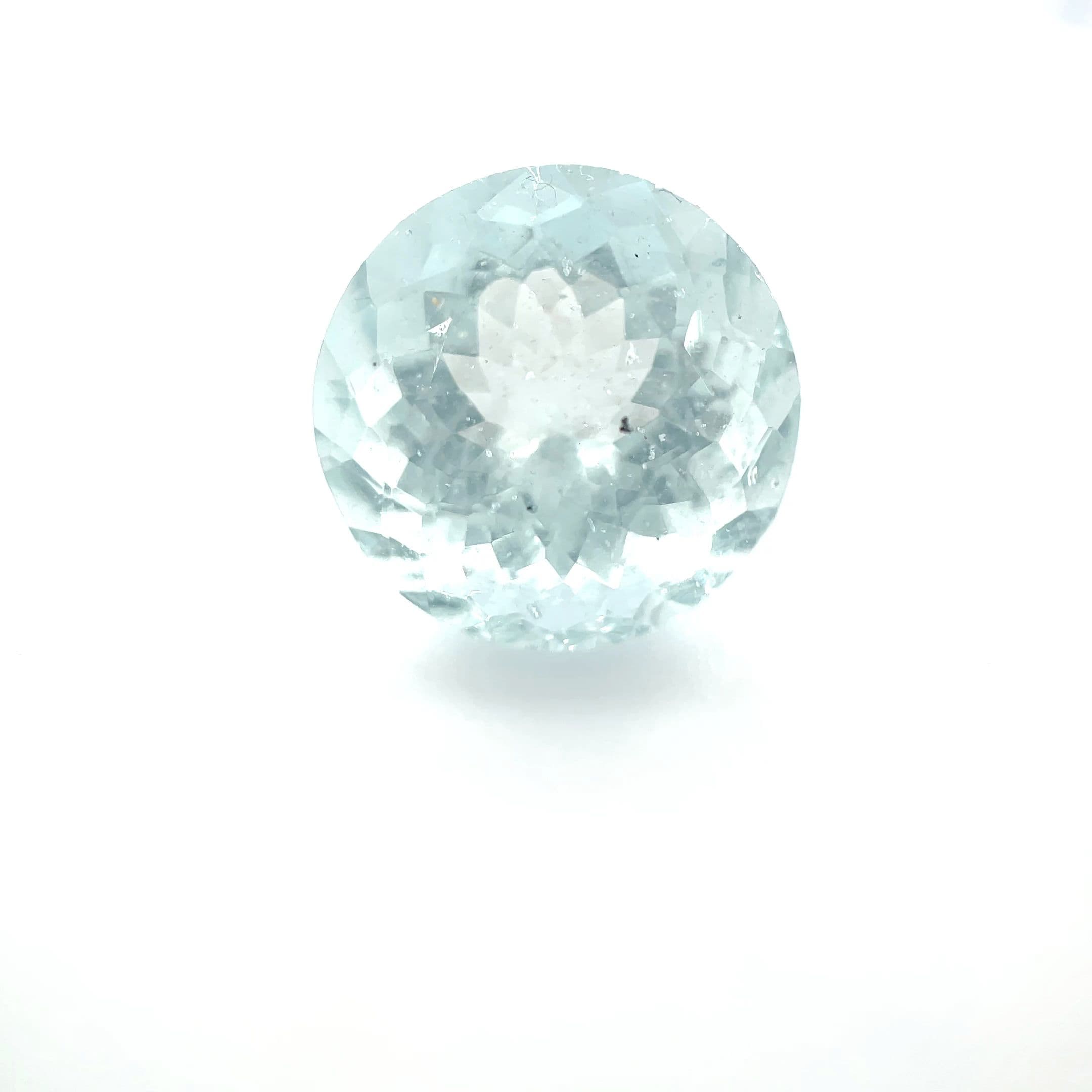 5.88ct Round Natural Aquamarine