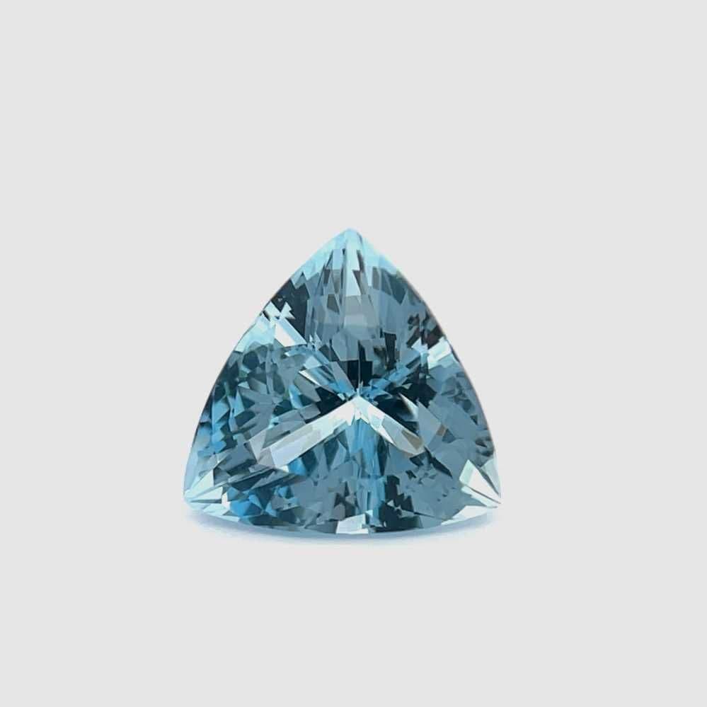 6.39ct Trilliant Natural Aquamarine