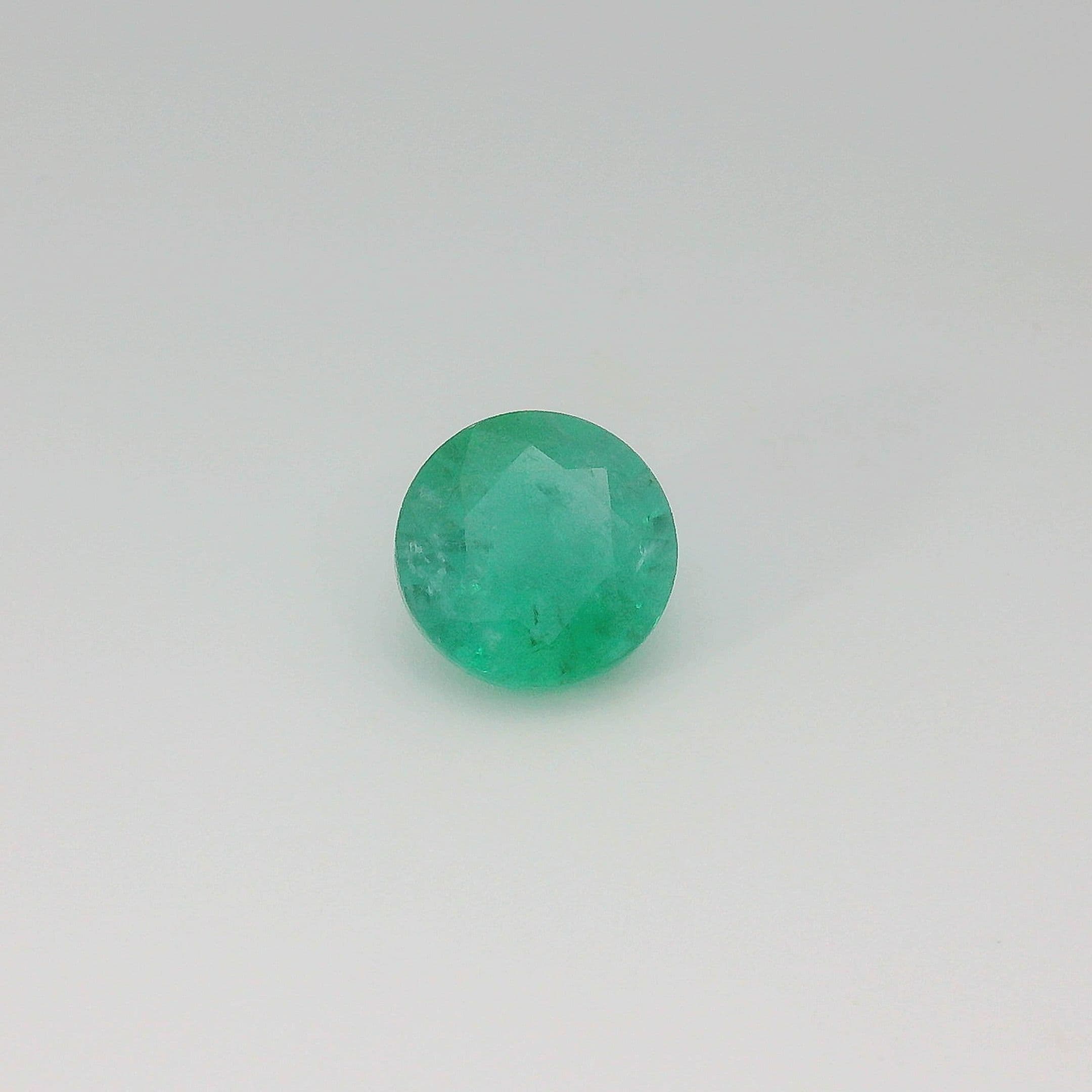1.41ct Round Natural Emerald