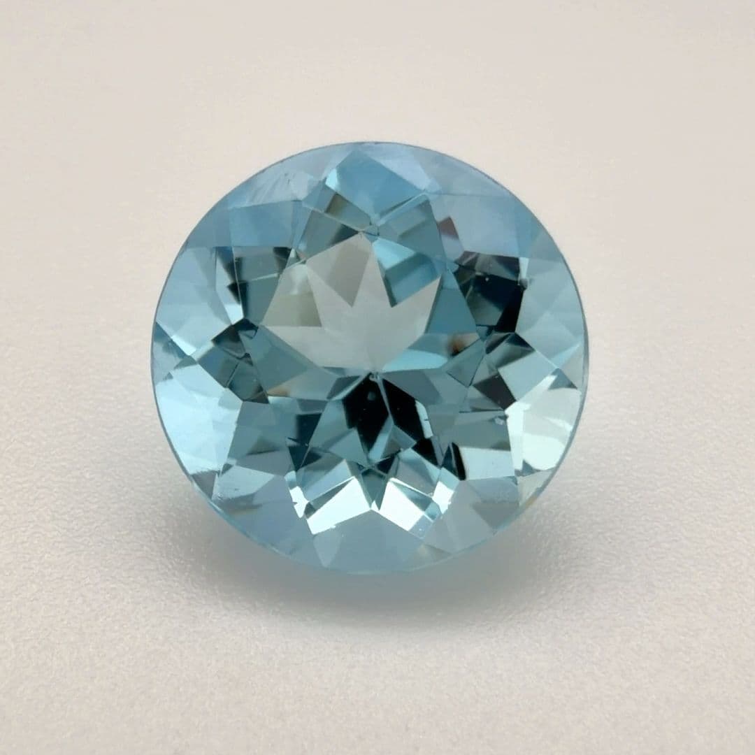 3.43ct Round Natural Aquamarine