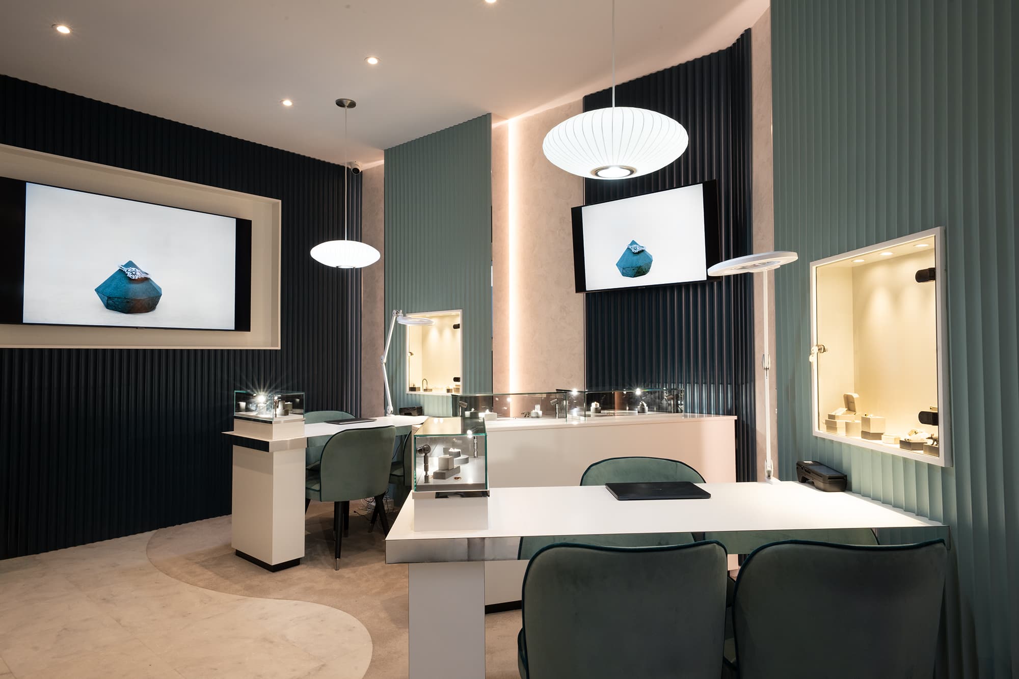 The Aardvark Jewellery consultation room in Birmingham's Jewellery Quarter