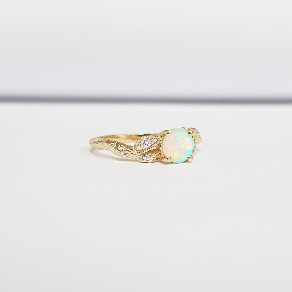 Opal hot sale twig ring