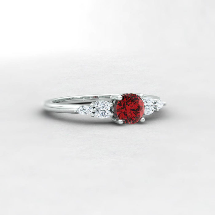 red engagement rings