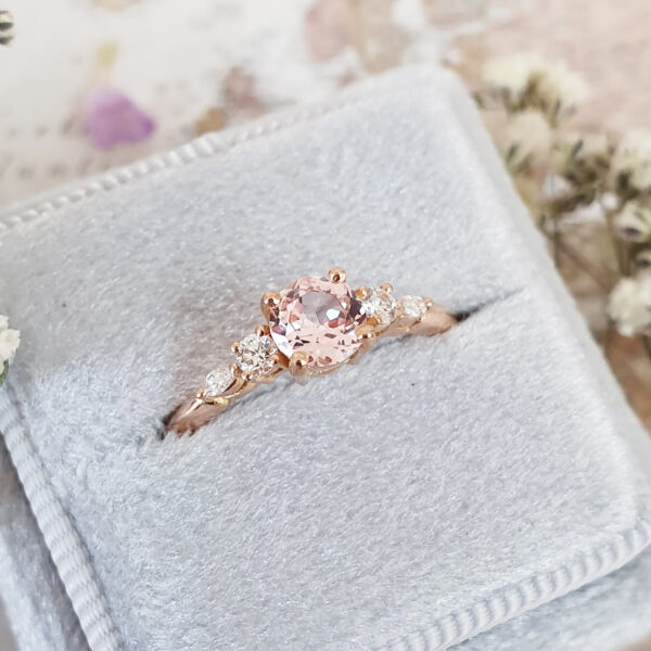 Barkev's Pink Sapphire Diamond Encrusted Petal Engagement Ring-7932LPS –  Ben Garelick