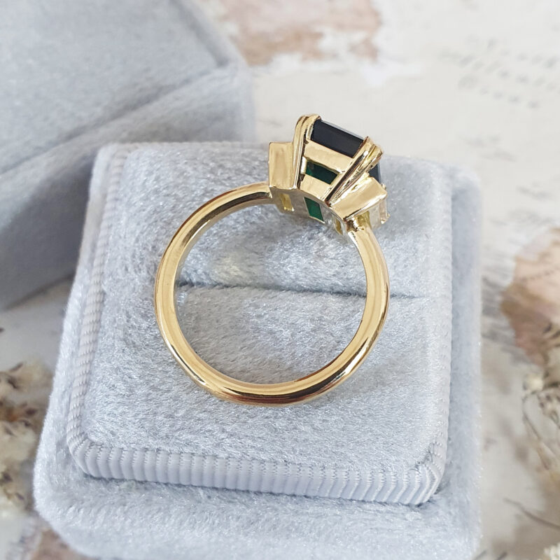 Art Deco Inspired Emerald And Diamond Ring – Aardvark Jewellery