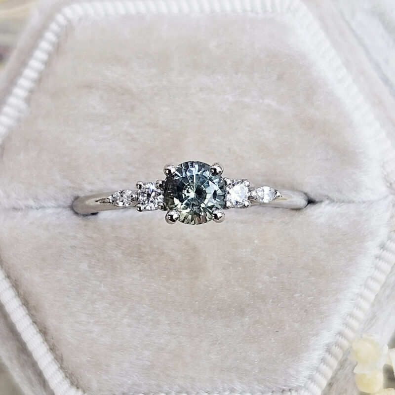 Teal Sapphire Ring - Uniqueness In Popular Teal Sapphire